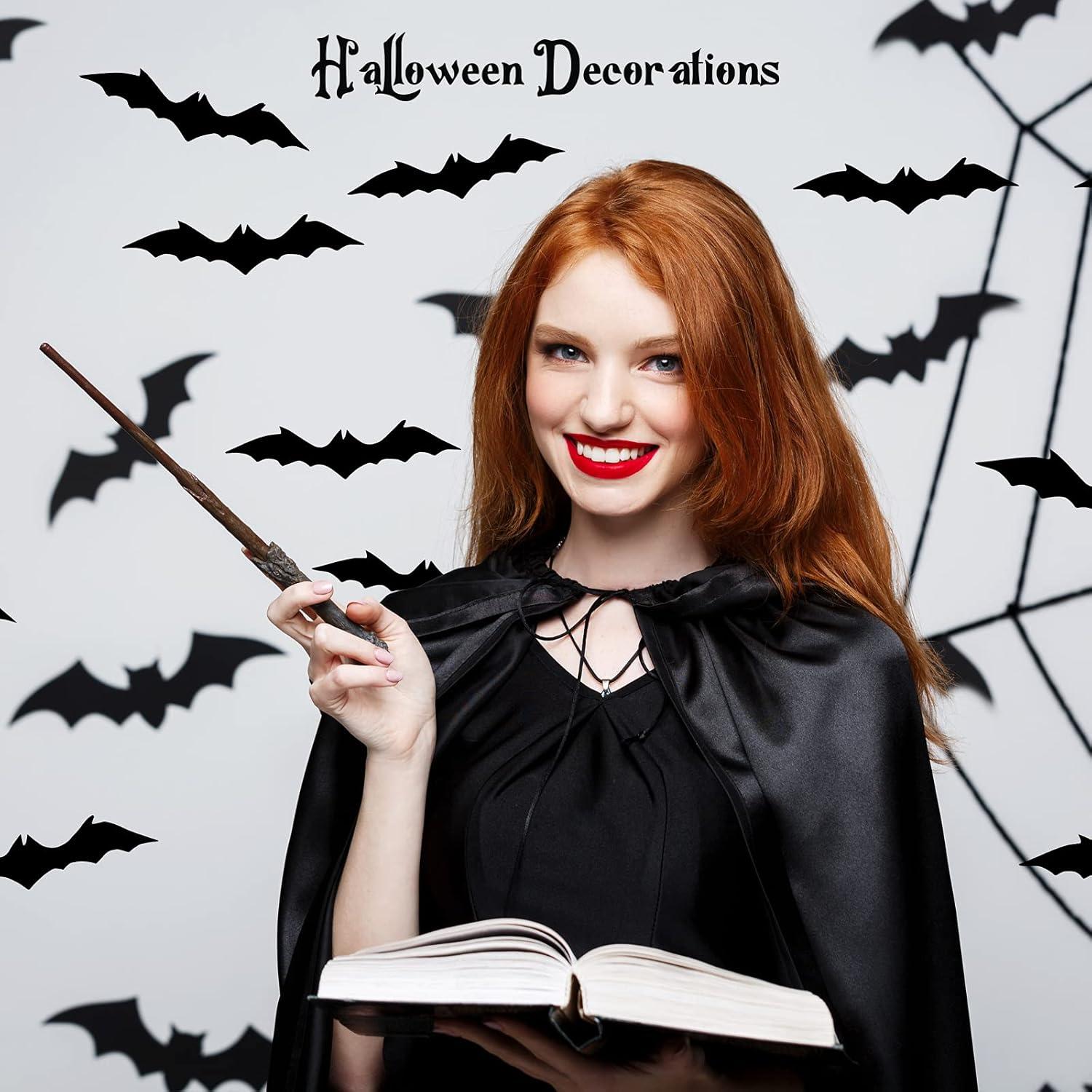 Calcomanías Antideslizantes Murciélago Negro Nuanchu 30 Pzas