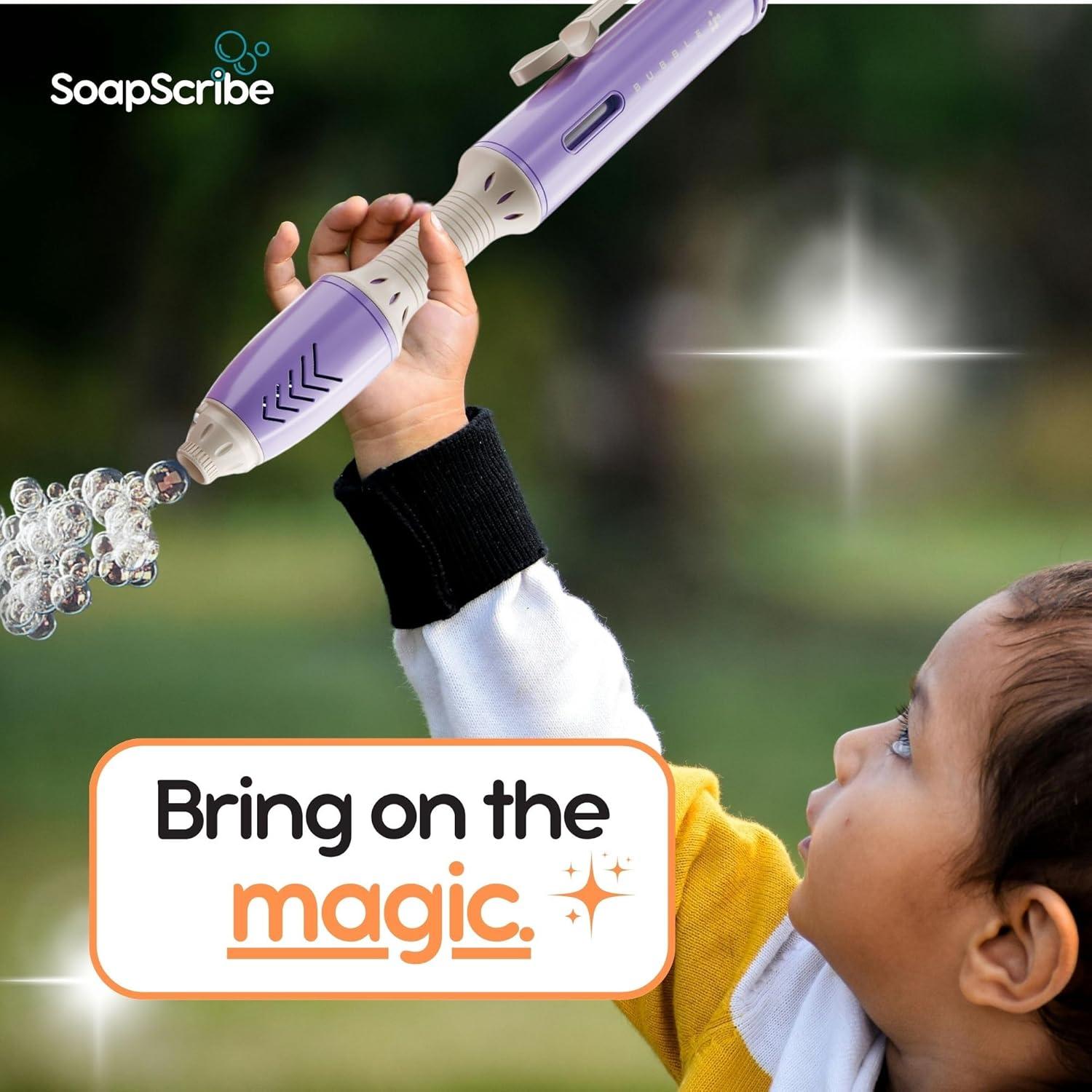 Bolígrafo Mágico de Burbujas SoapScribe - Juguete Creativo Púrpura