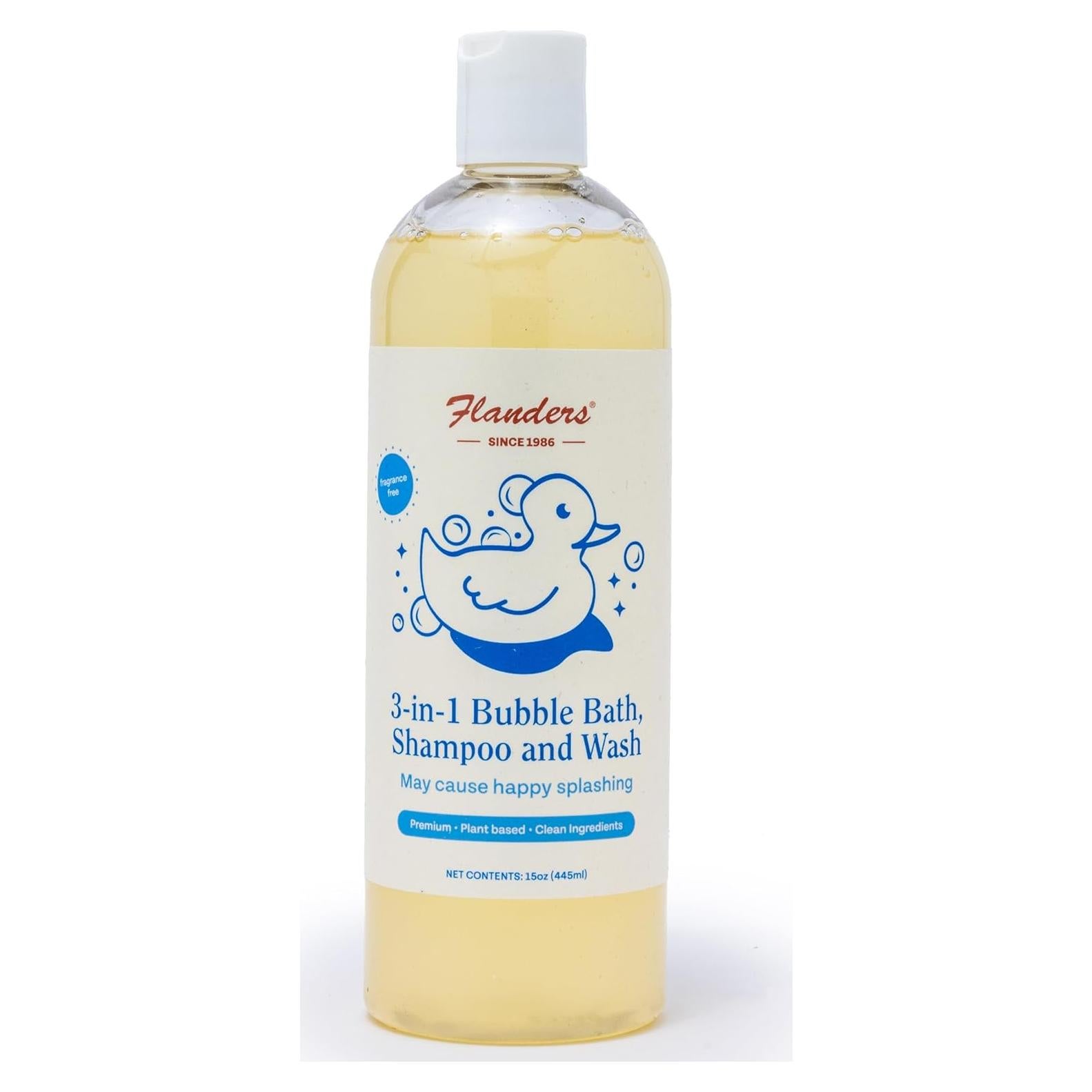 Flanders 3 en 1 Champú y Lavado a Base de Plantas 425g