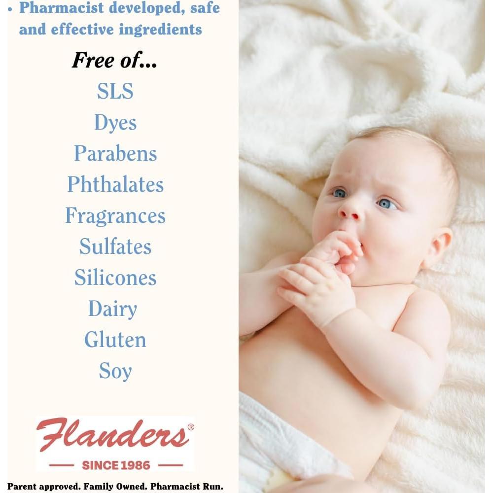 Flanders 3 en 1 Champú y Lavado a Base de Plantas 425g