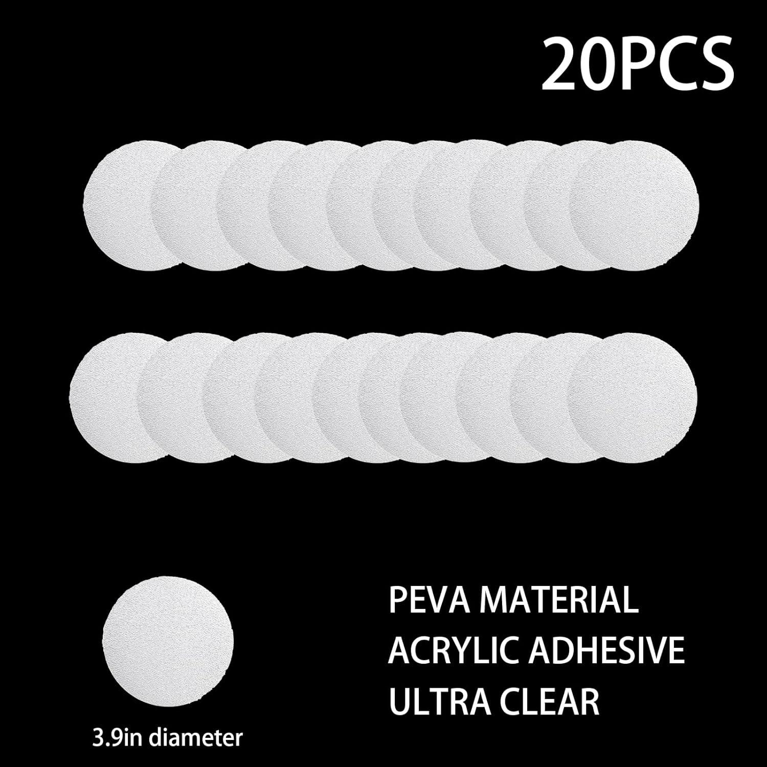 Calcomanías Antideslizantes Transparentes SANKEMU 20 PCS 10 cm