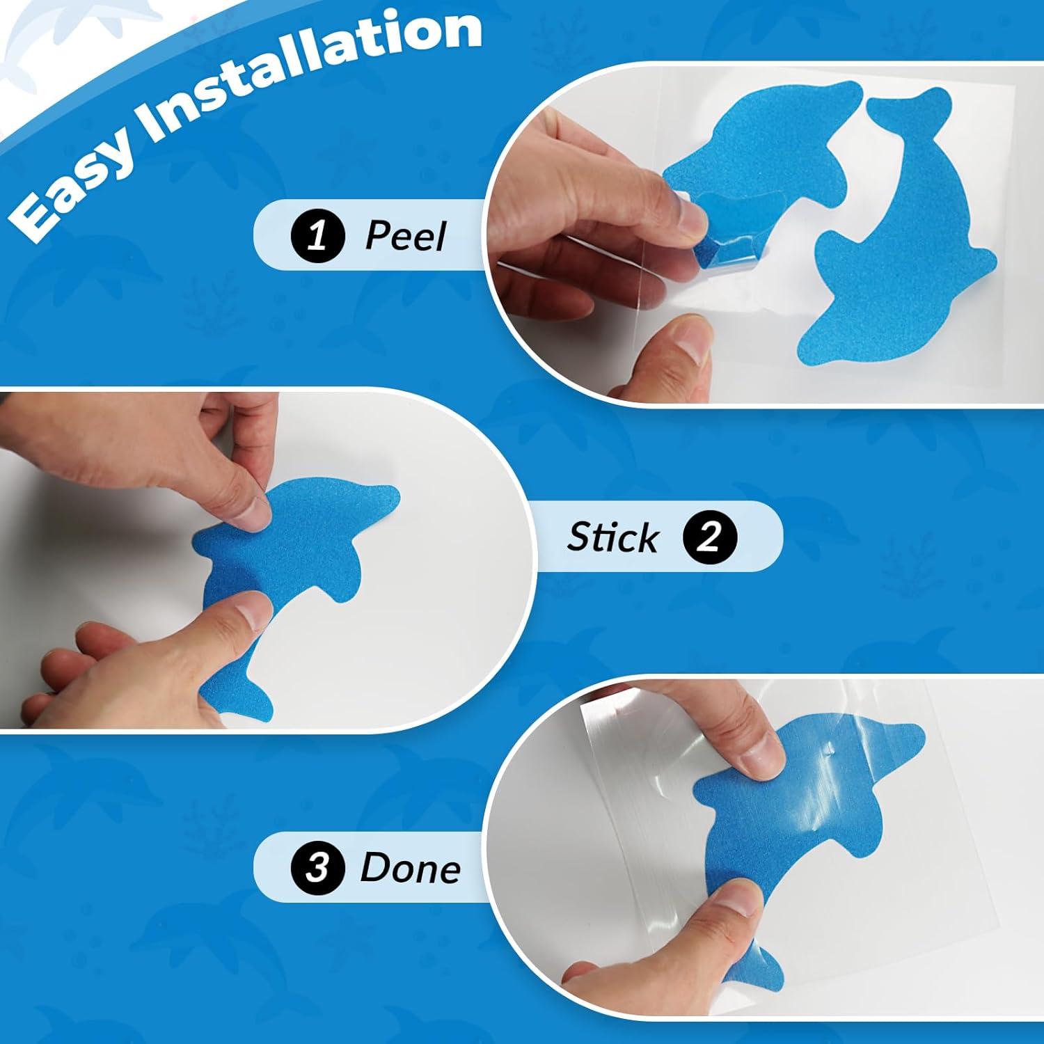 Calcomanías Antideslizantes S&X Delfín - Paquete de 12