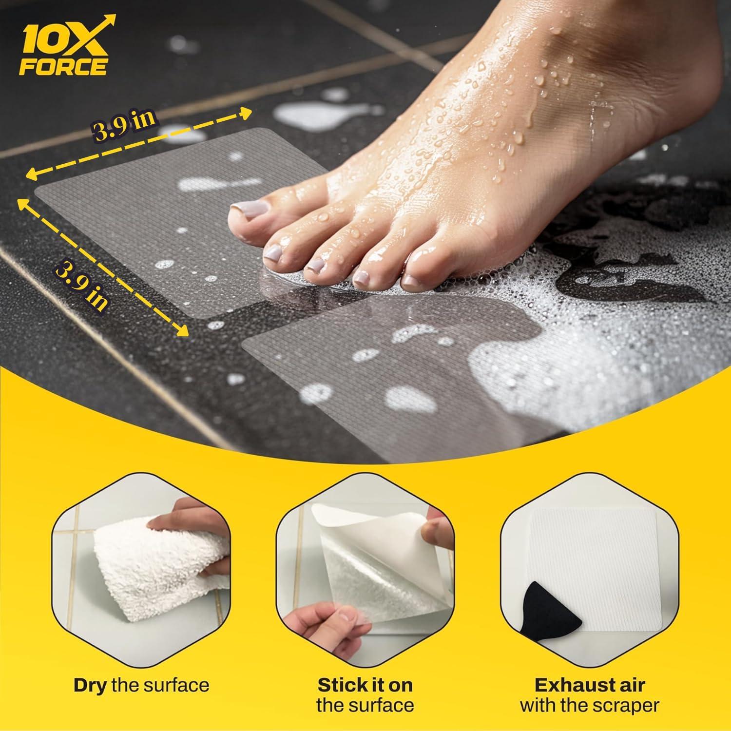 Pegatinas Antideslizantes 10XForce - Grano de Diamante 10 Unidades