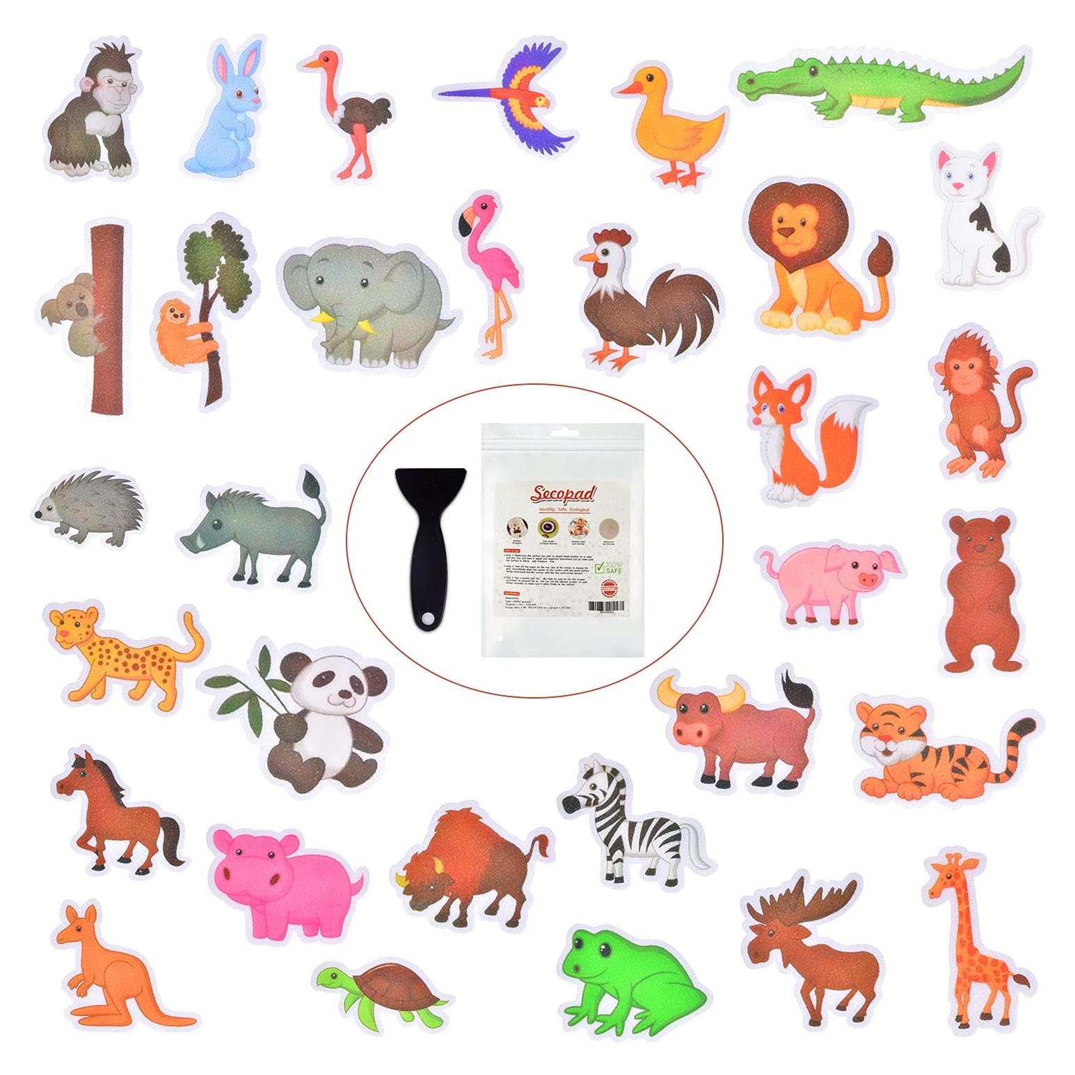 Pegatinas Antideslizantes Secopad para Bañera, 32 Piezas