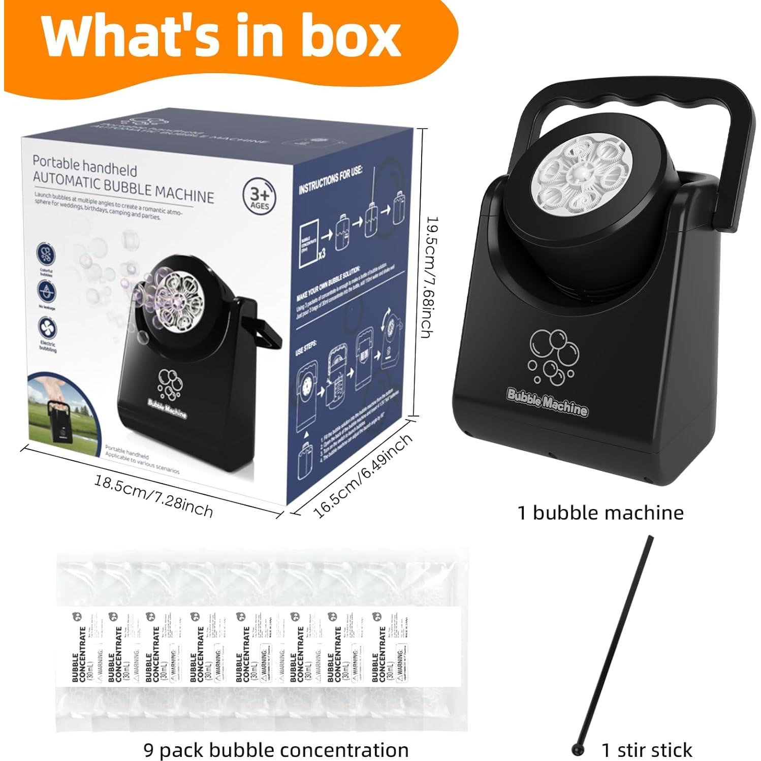 Máquina de Burbujas Automática IFLOVE, 5000 Burbujas, 3 a 8 Años