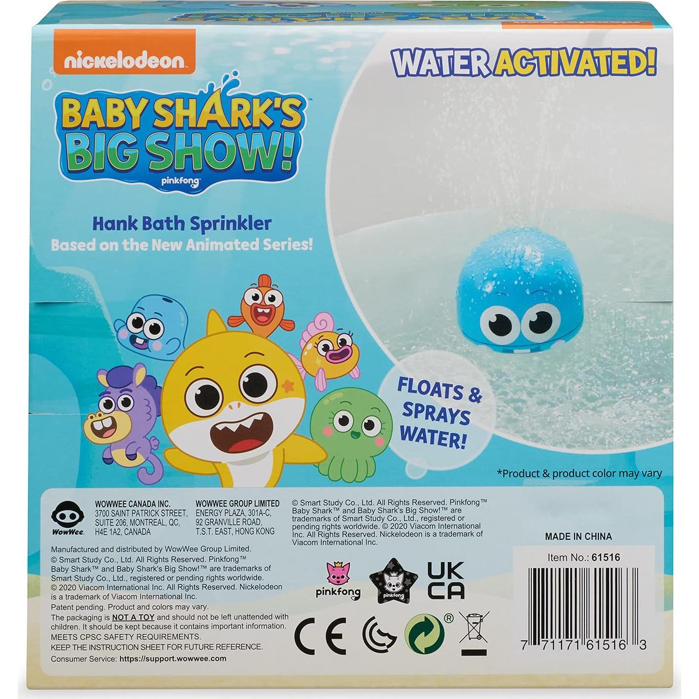 Rociador de Baño Baby Shark WowWee Hank - Juguete Acuático