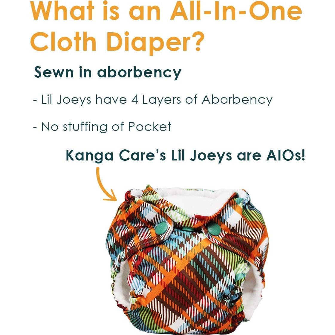 Pañal de Tela Kanga Care Lil Joey 2pk Clyde - 1.8-5.4 kg