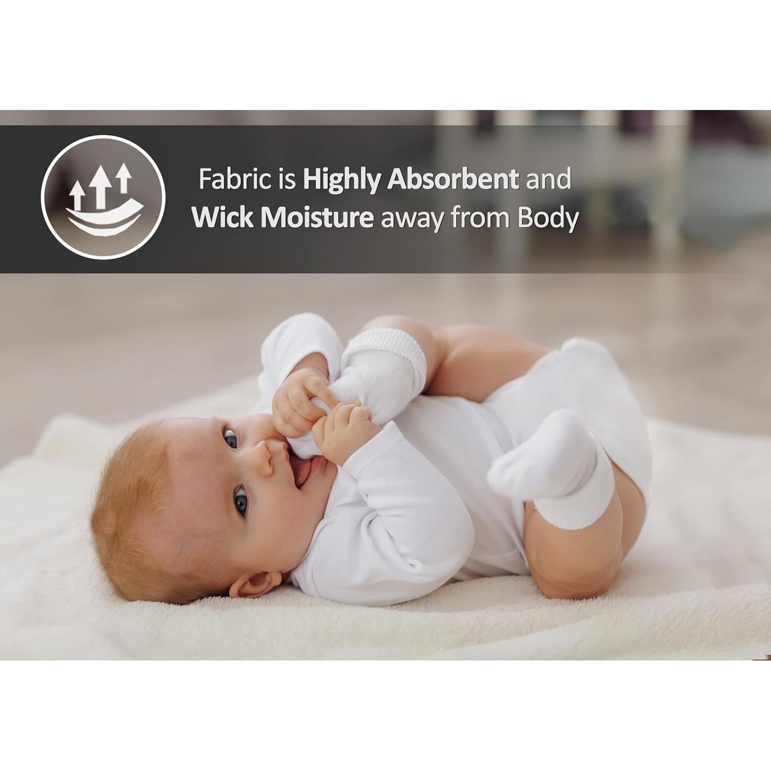 Paquete de 10 Pañales de Tela Ruvanti 100% Algodón 58x58cm