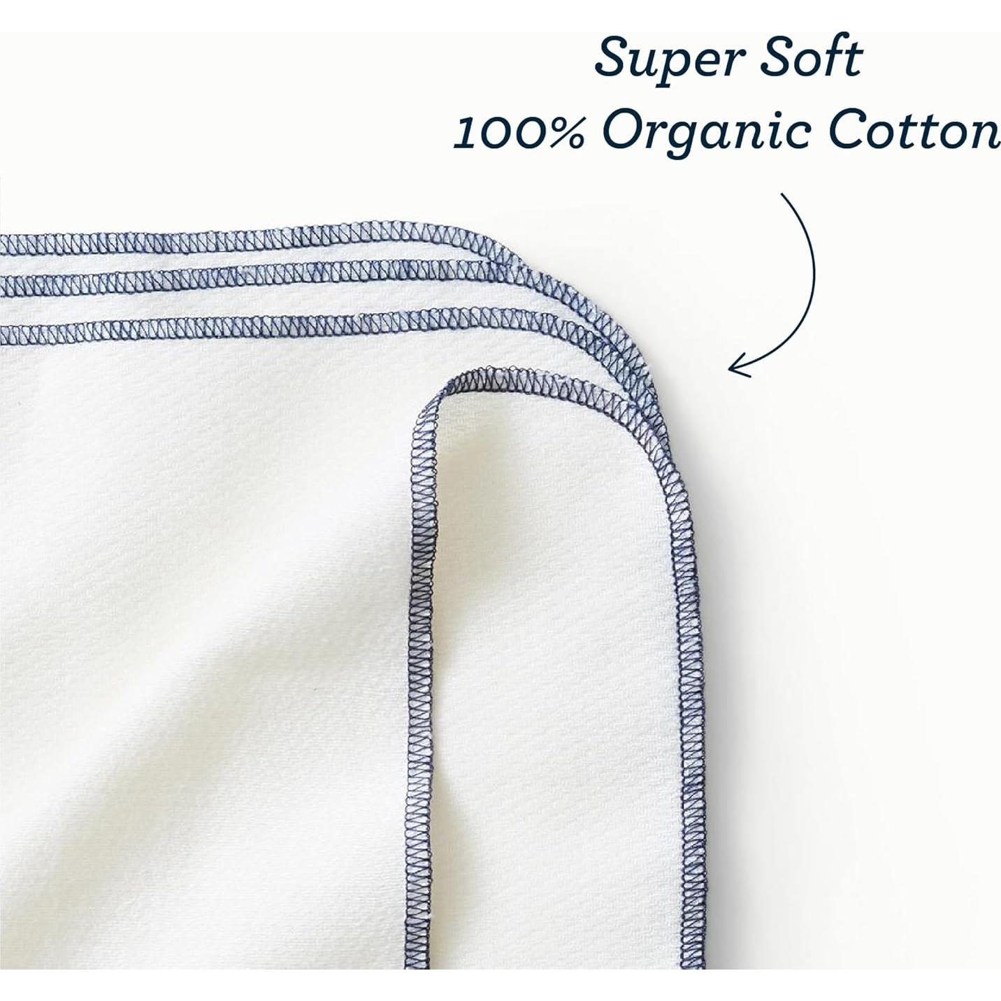 Toallitas Reutilizables Esembly de Algodón Orgánico 12 Piezas