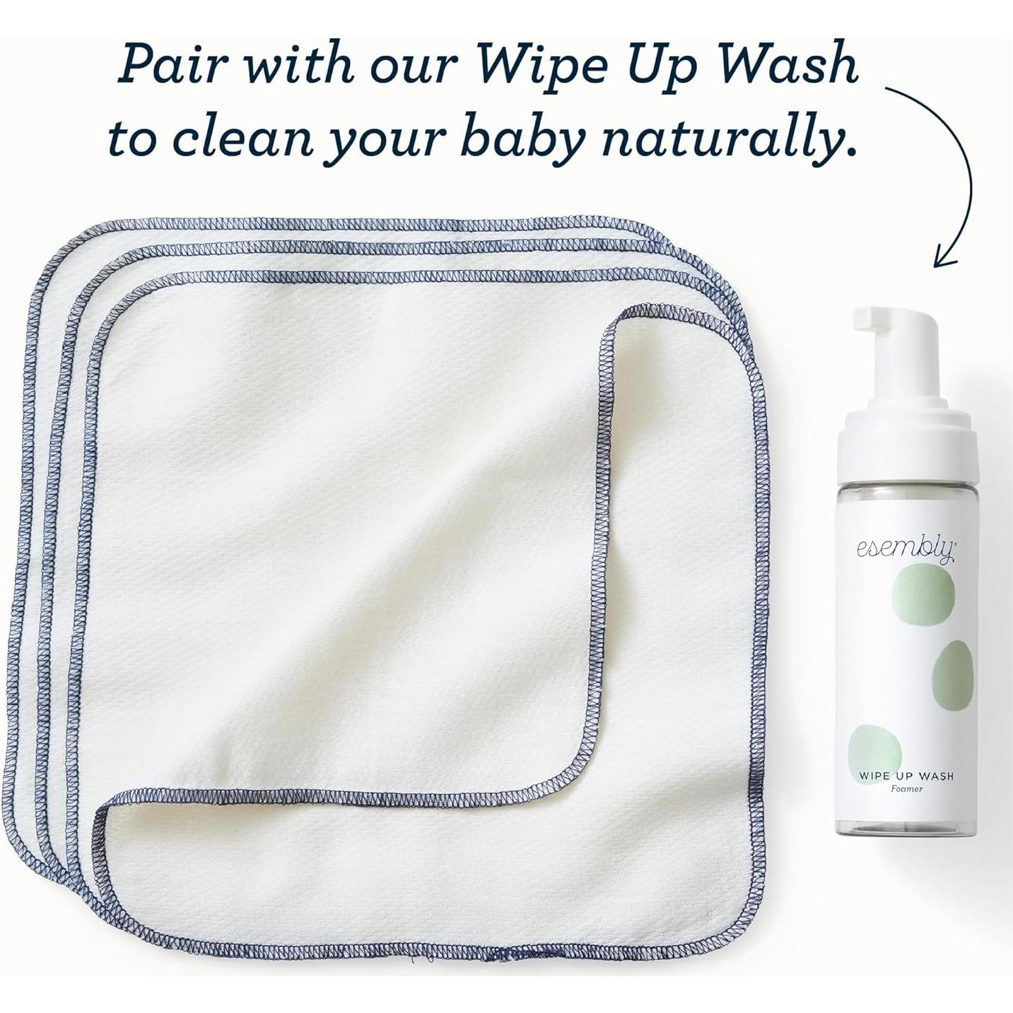 Toallitas Reutilizables Esembly de Algodón Orgánico 12 Piezas