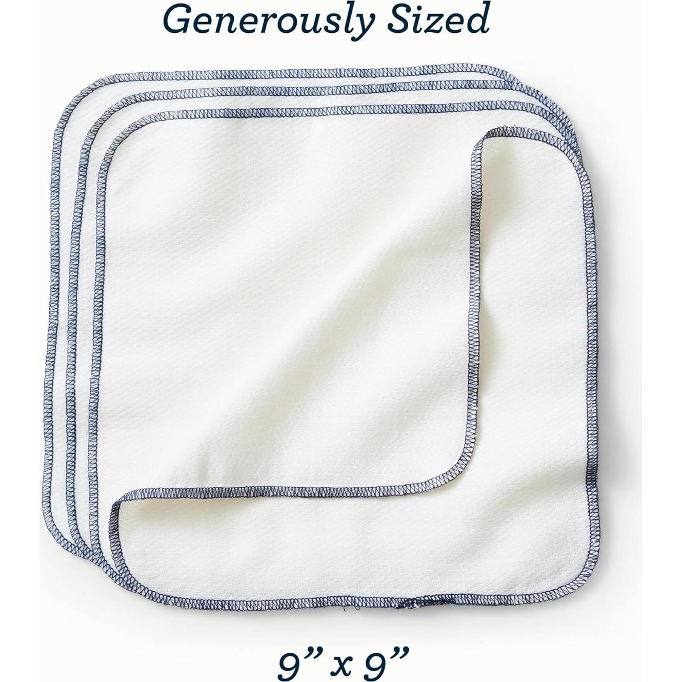 Toallitas Reutilizables Esembly de Algodón Orgánico 12 Piezas