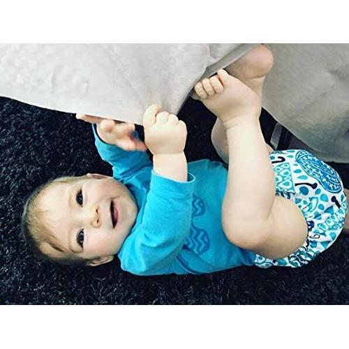 Paquete de 6 Pañales de Tela ALVABABY Ajustables con 12 Inserciones