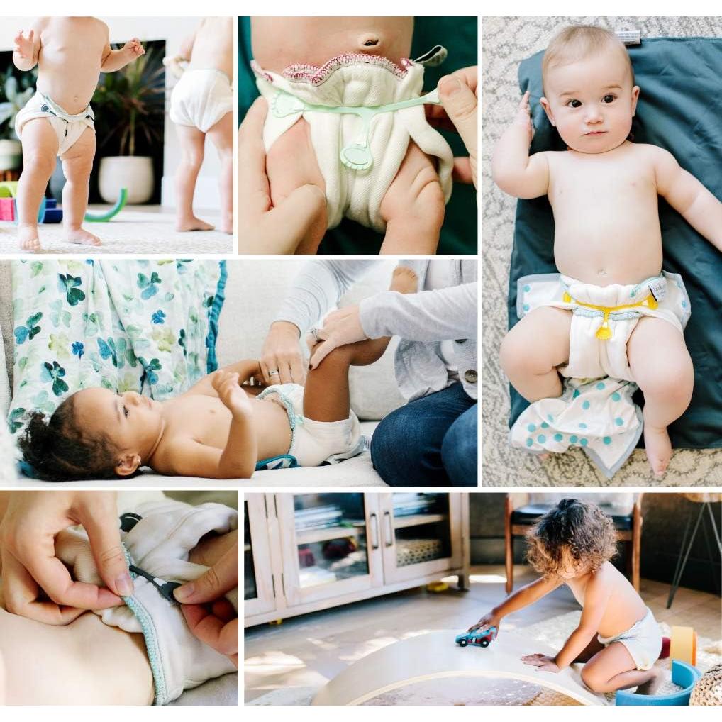 Pañales de Tela Reutilizables Kanga Care Prefold 6pk Tamaño 3