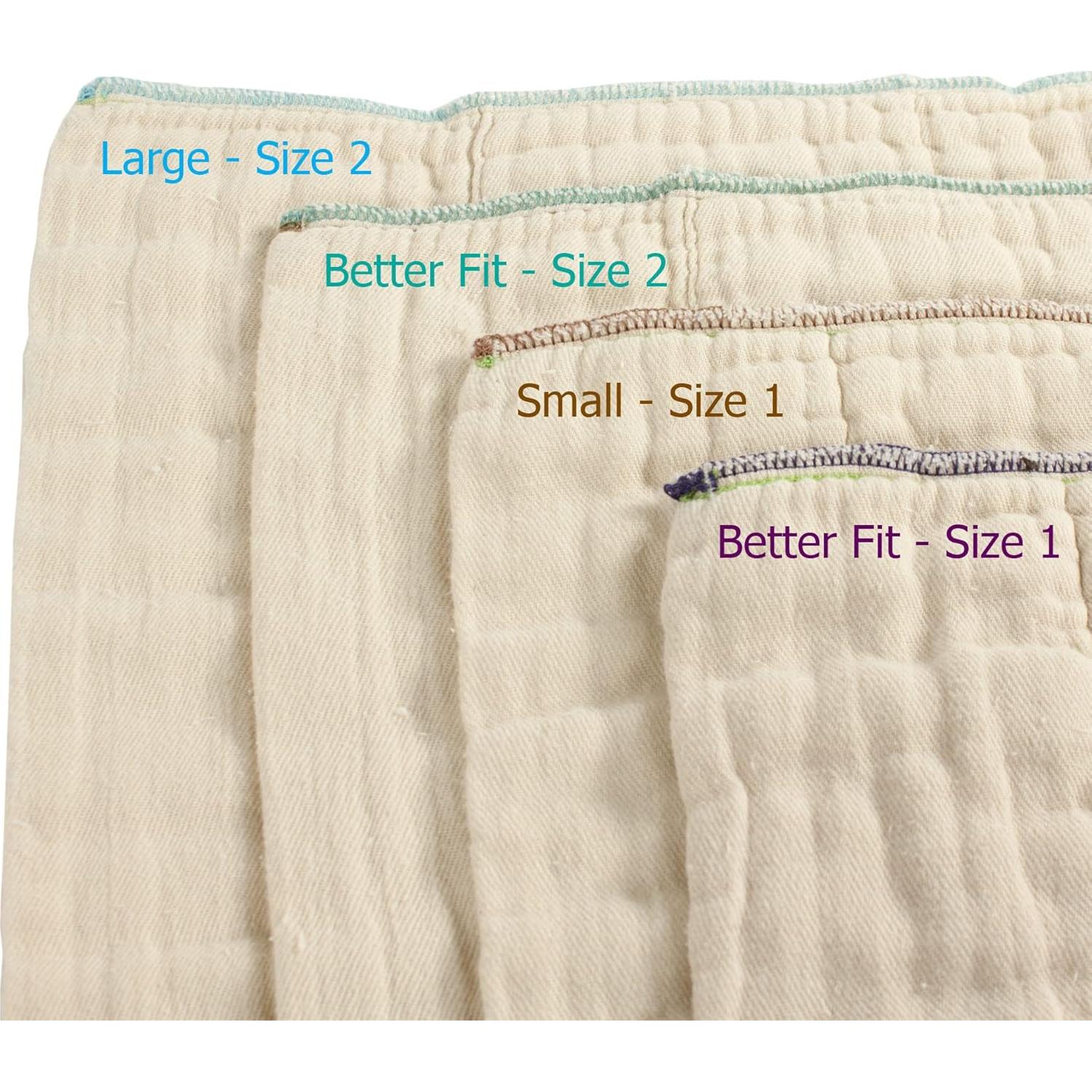 Pañales de Tela OsoCozy Algodón Orgánico 6pk - Suaves y Absorbentes