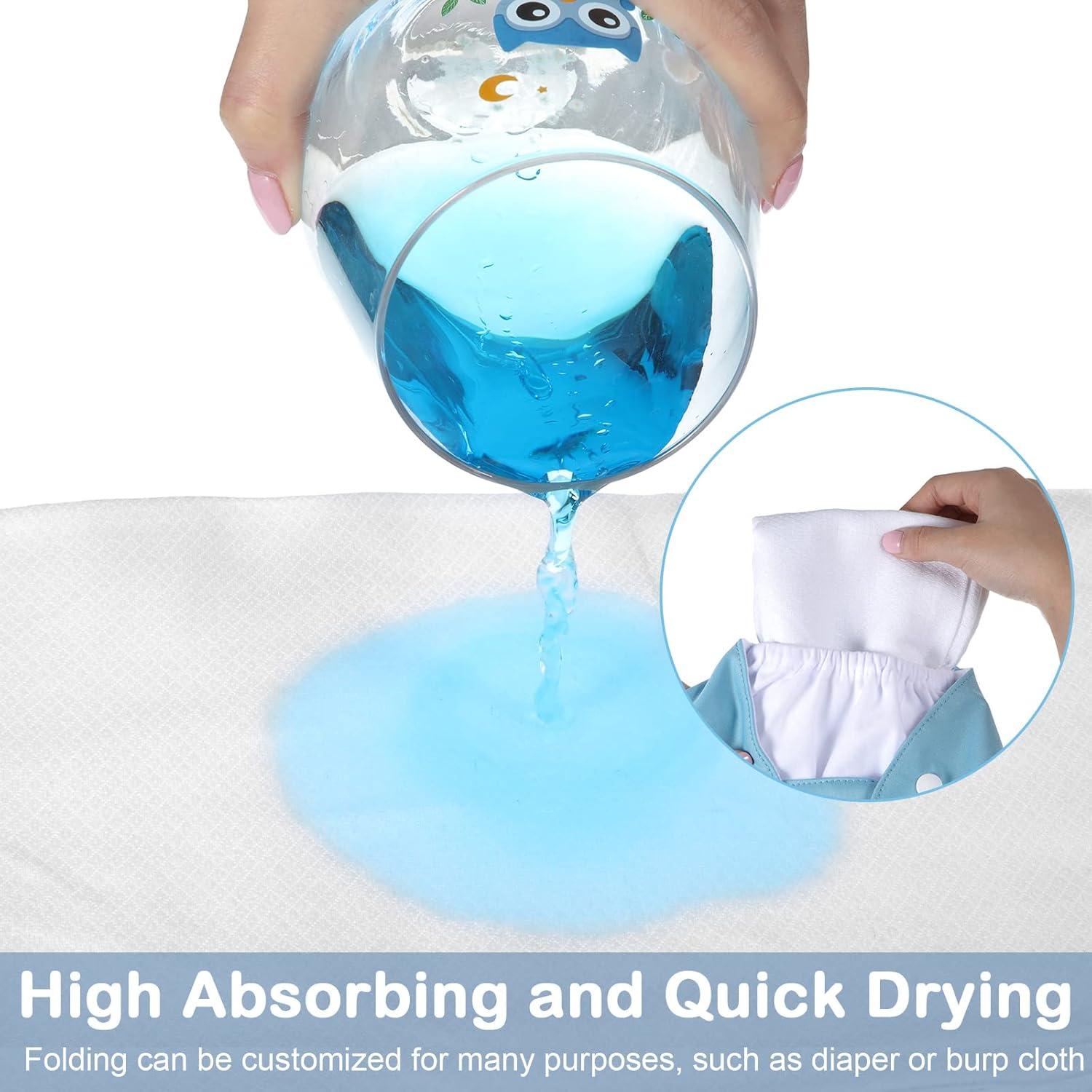 Paquete de 50 Pañales de Tela Birdseye Algodón 68.58x68.58cm