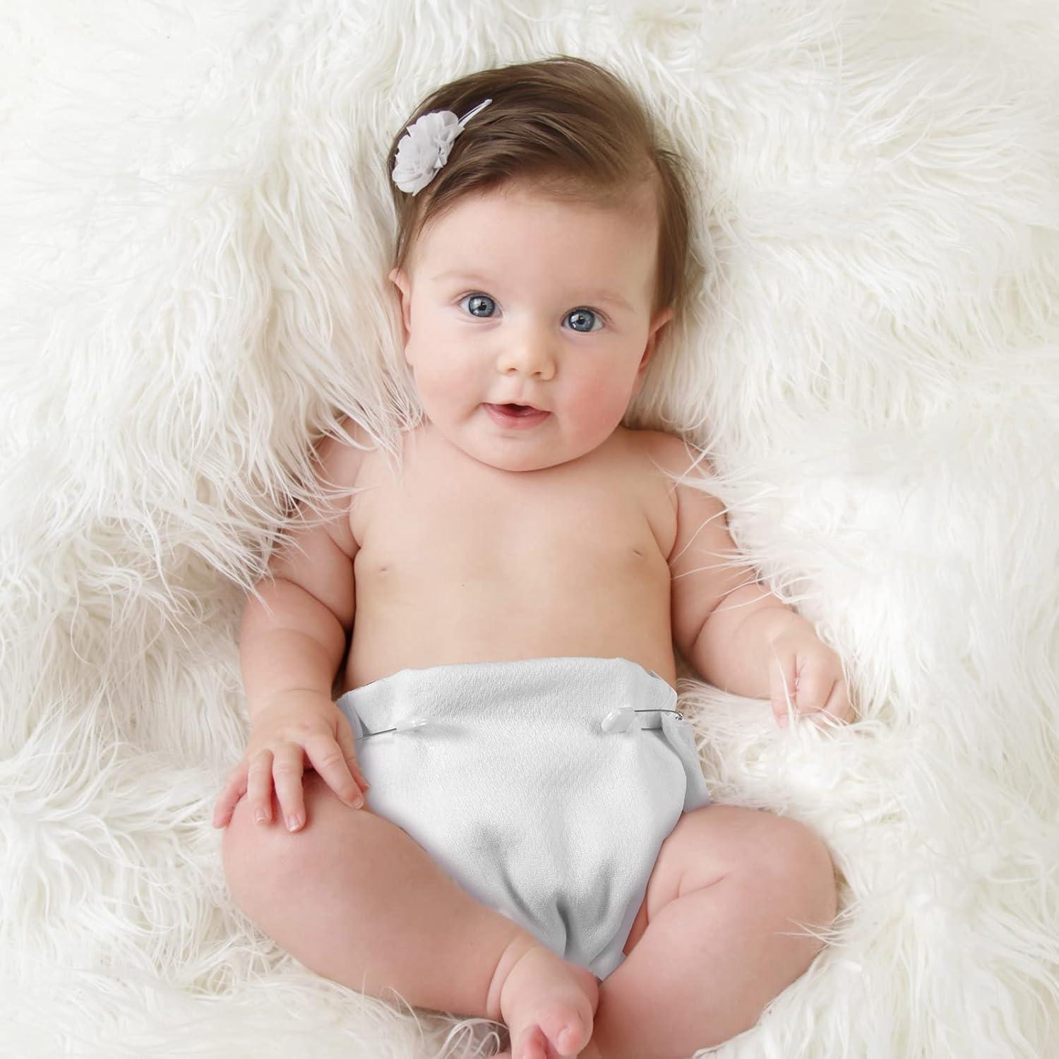 Paquete de 50 Pañales de Tela Birdseye Algodón 68.58x68.58cm