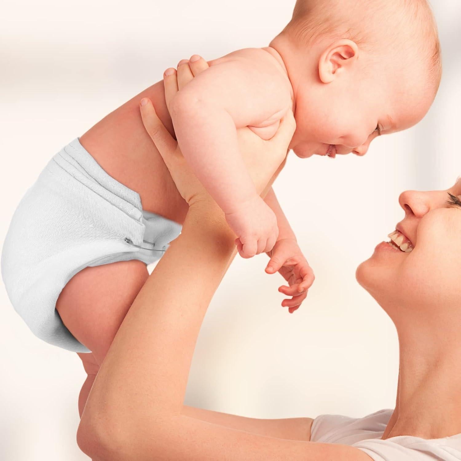 Paquete de 50 Pañales de Tela Birdseye Algodón 68.58x68.58cm