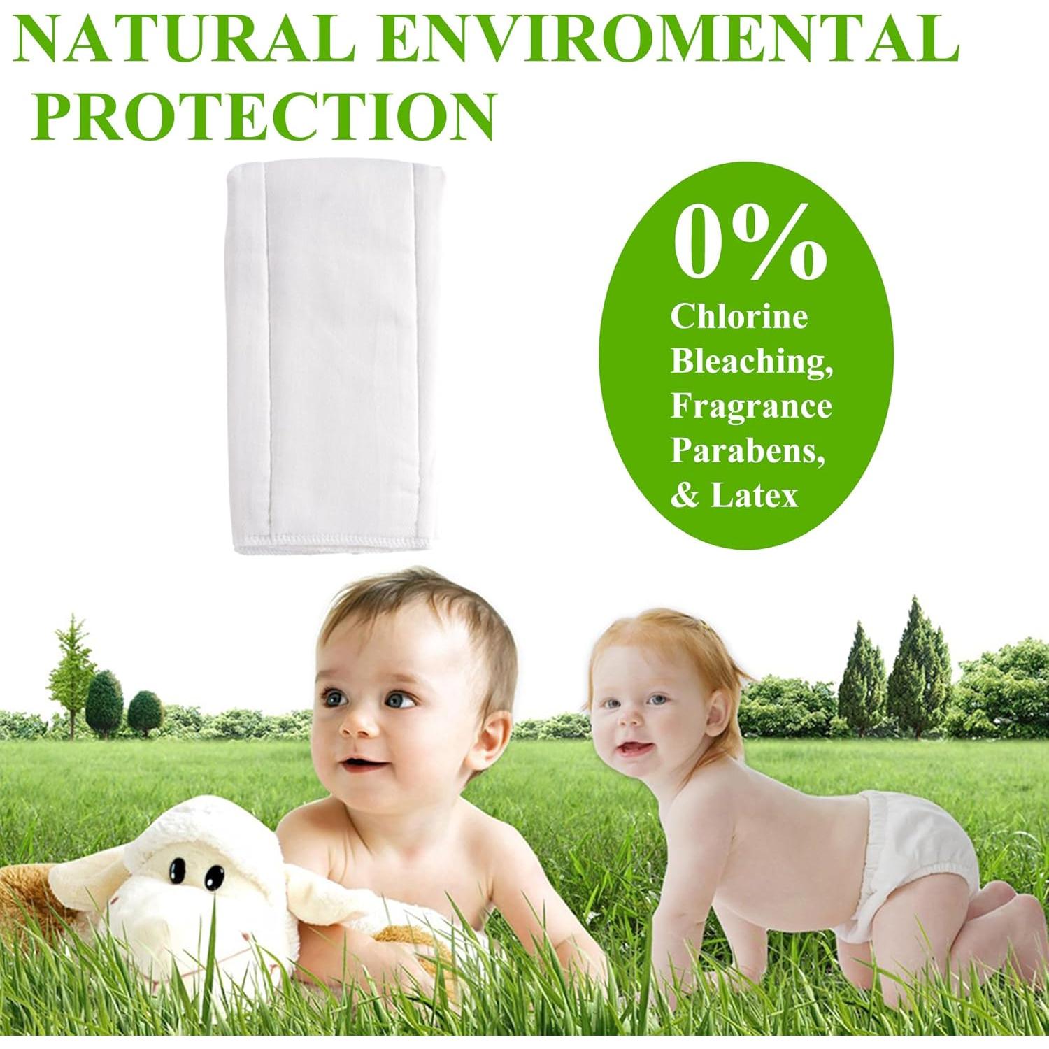 Paños de Tela de 6 Capas Fasoar 100% Algodón Absorbente