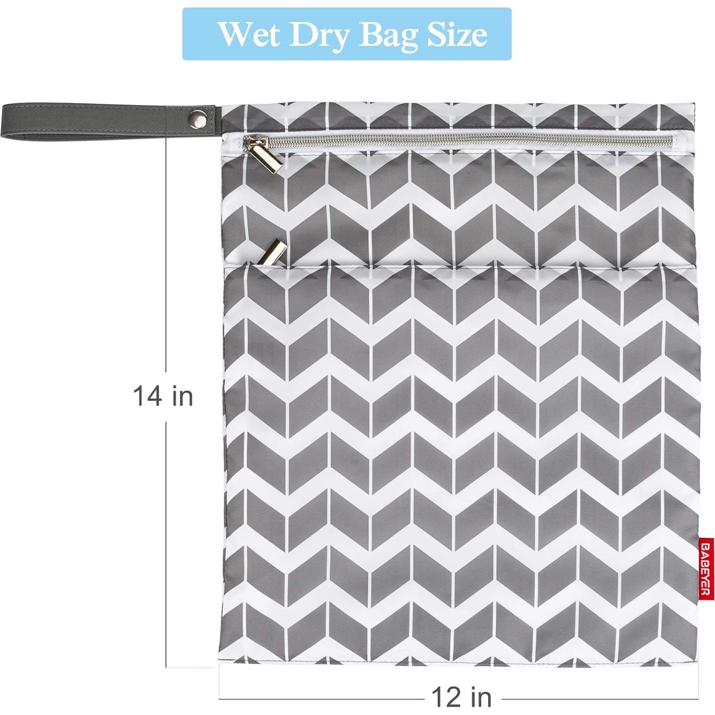 2 Bolsas Reutilizables Húmedas Secas BABEYER Impermeables 35.56x30.48cm