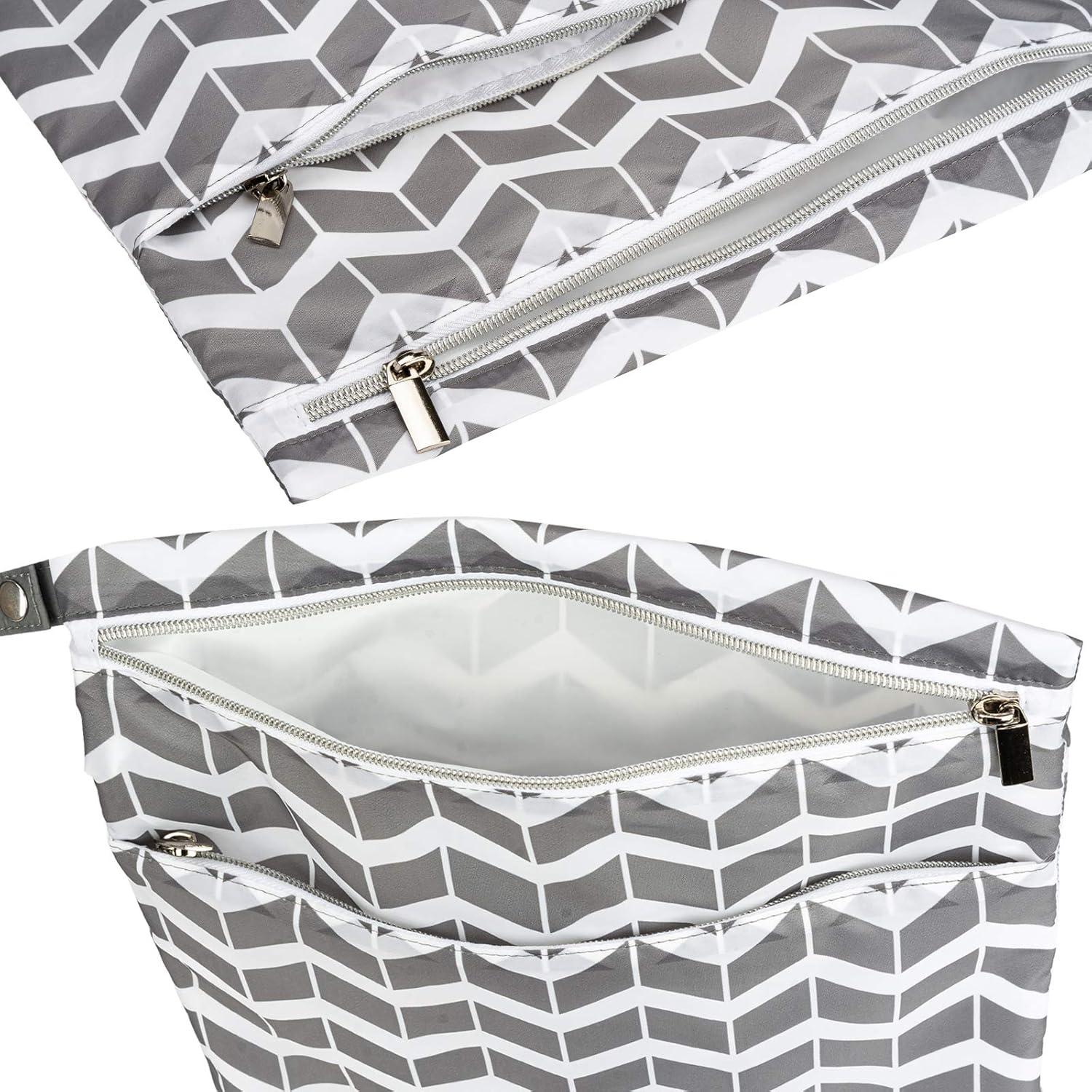 2 Bolsas Reutilizables Húmedas Secas BABEYER Impermeables 35.56x30.48cm