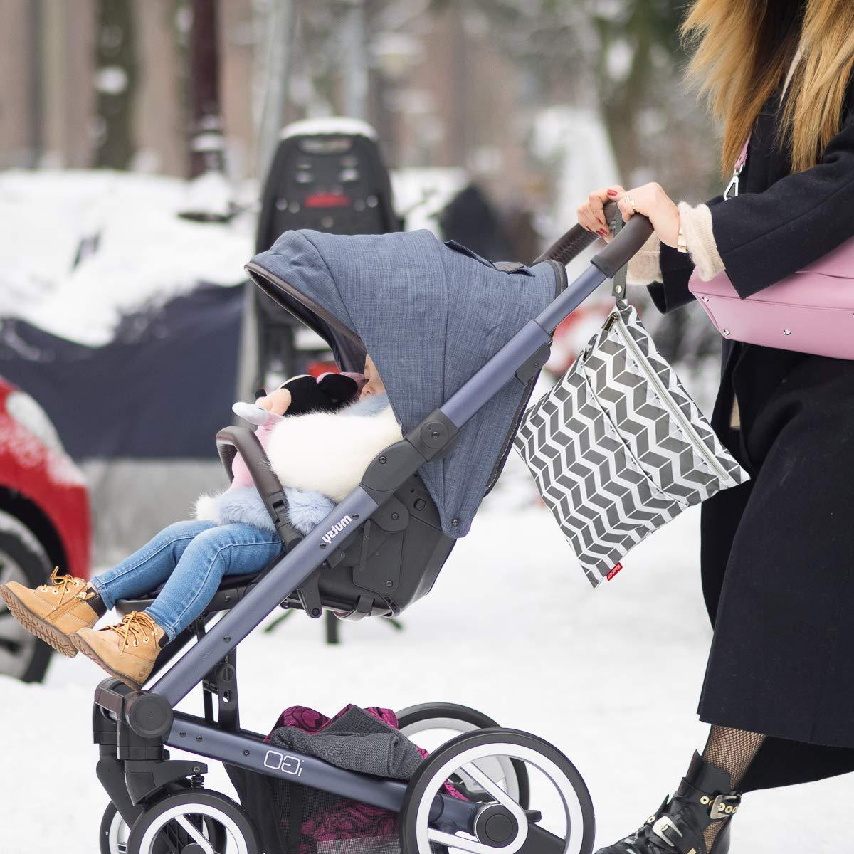 2 Bolsas Reutilizables Húmedas Secas BABEYER Impermeables 35.56x30.48cm