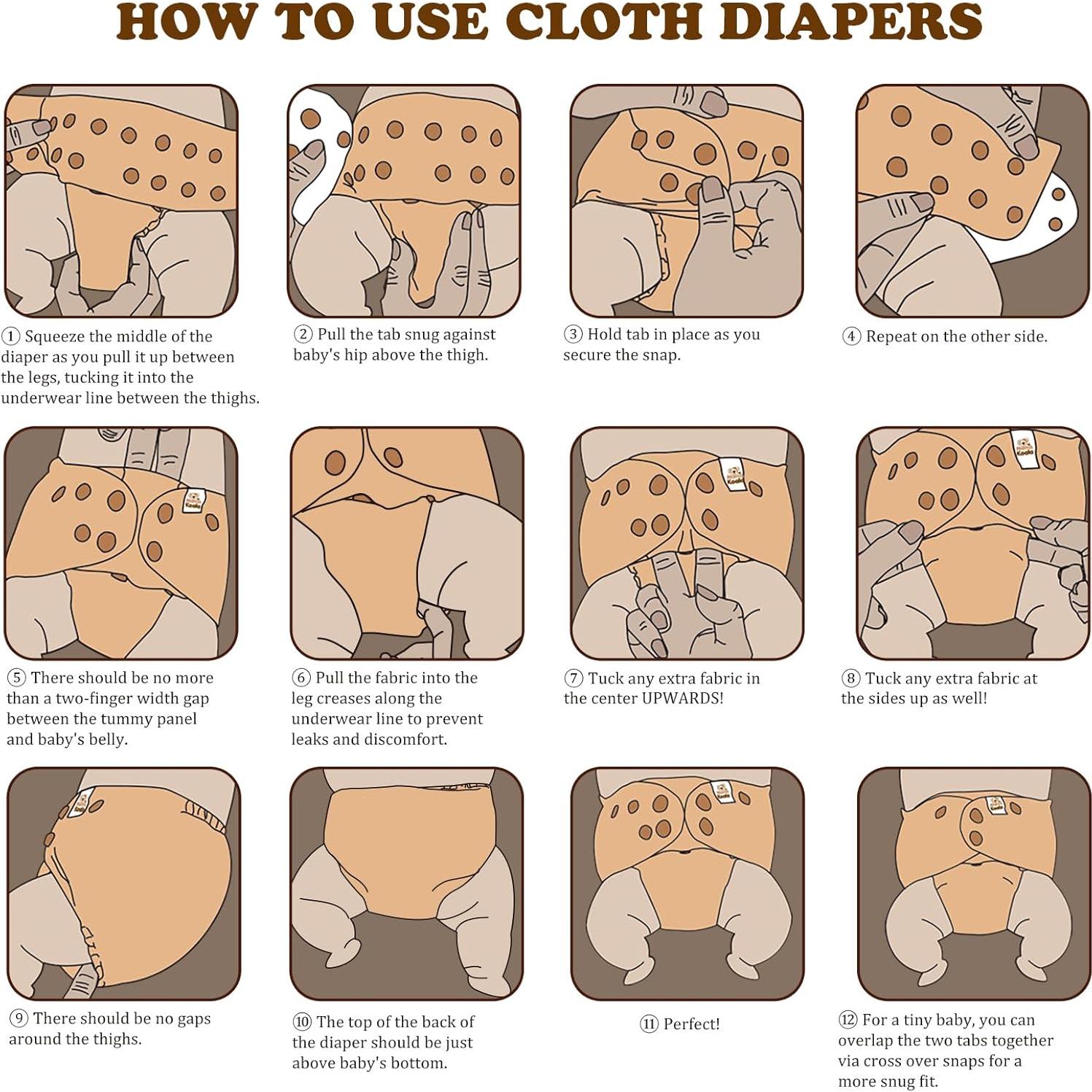 Pañales de Tela Mama Koala 3.0 Talla Única Lavables