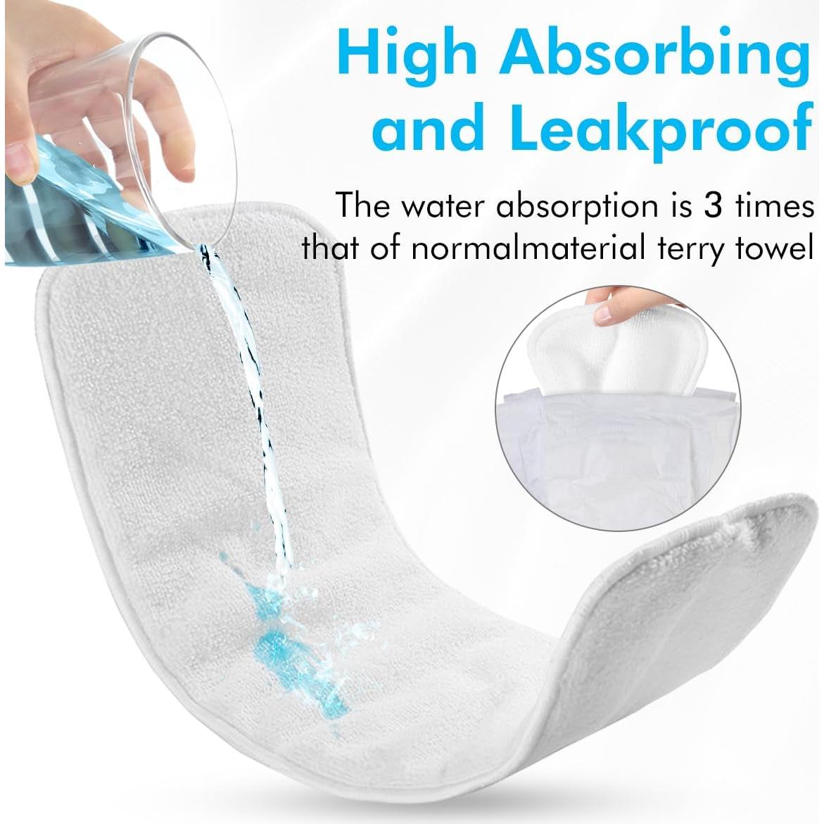 Paquete de 6 Insertos de Microfibra Rayón 4 Capas 48x20cm