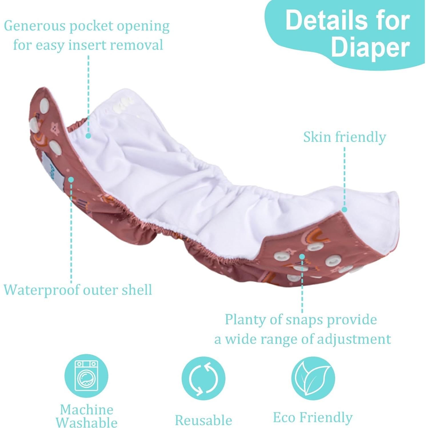 Paquete de 13 Pañales de Tela Babygoal para Recién Nacidos 2.3-5.4kg