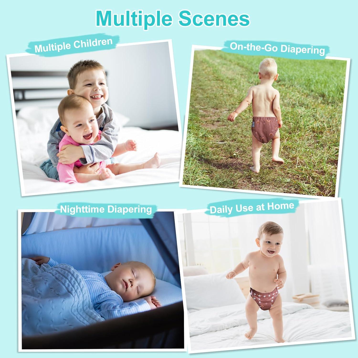 Paquete de 13 Pañales de Tela Babygoal para Recién Nacidos 2.3-5.4kg