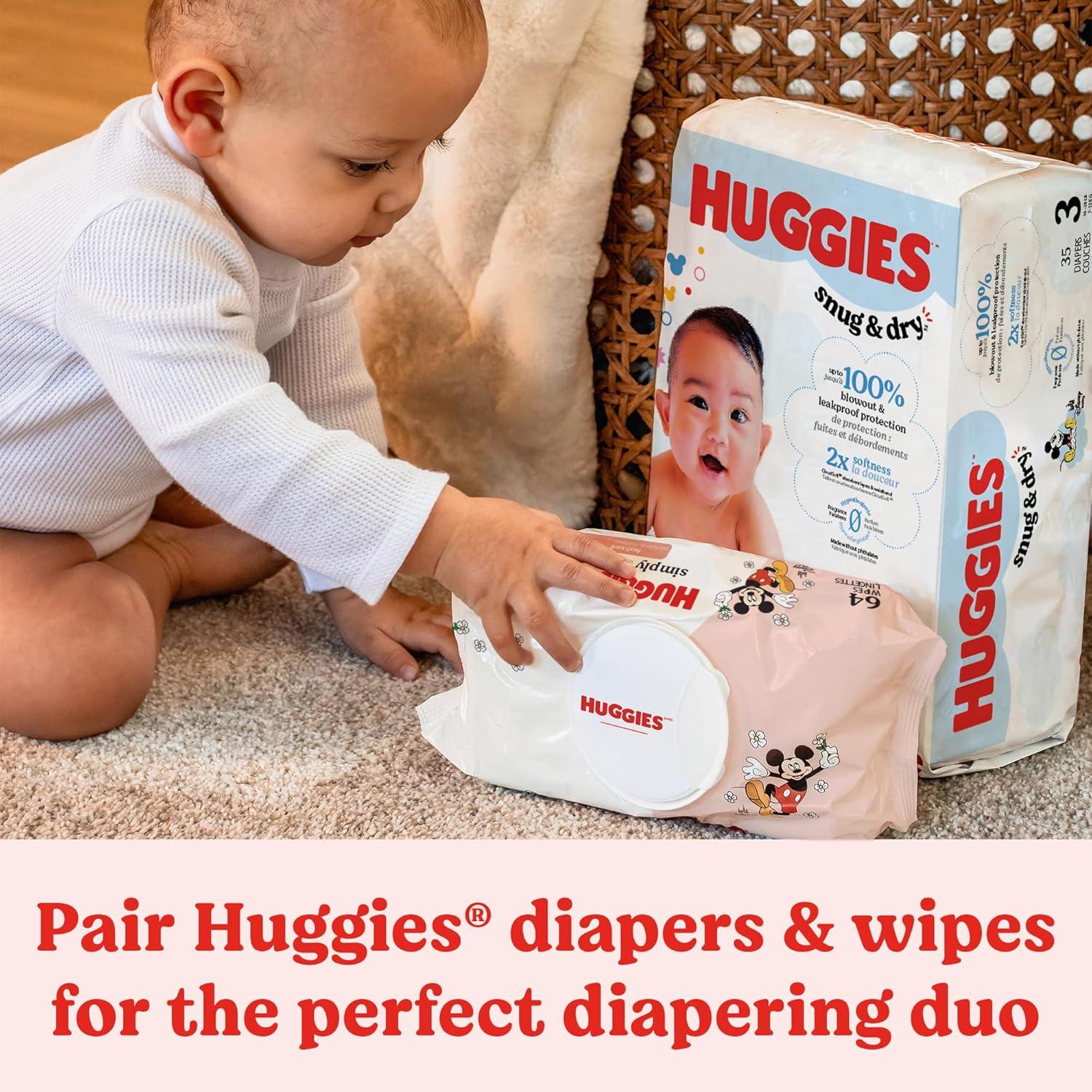 Toallitas Huggies Simply Clean 3 Paquetes de 64 Toallitas