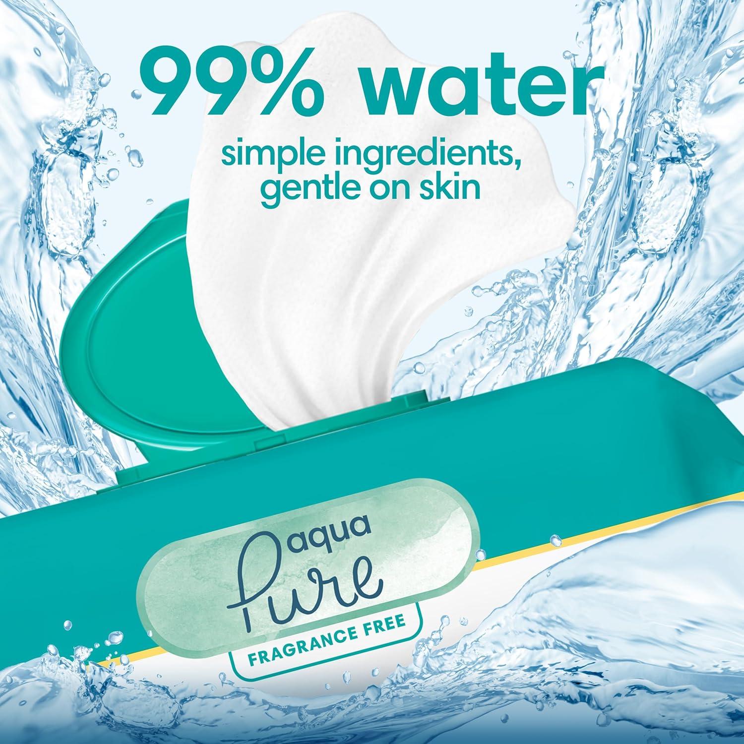 Toallitas Húmedas Pampers Aqua Pure 336 Unidades Hipoalergénicas