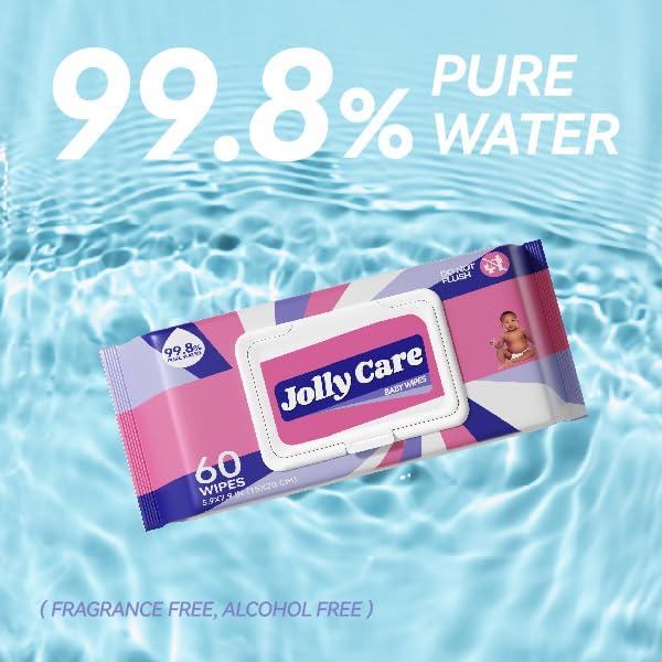 Toallitas Húmedas Jolly Care para Bebés 360 Unidades Sin Fragancia