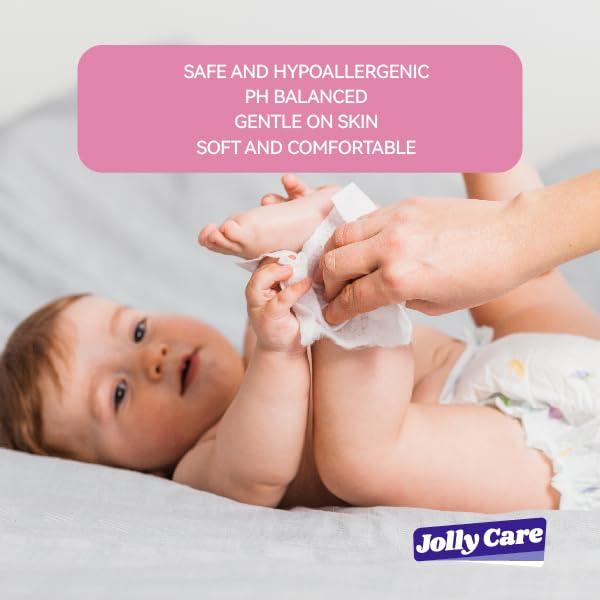 Toallitas Húmedas Jolly Care para Bebés 360 Unidades Sin Fragancia