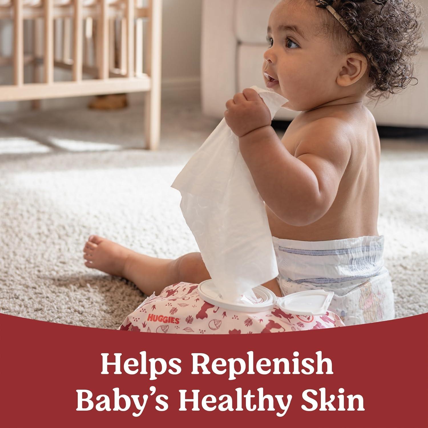 Toallitas Huggies Nourish con fragancia para bebés - 560 unidades