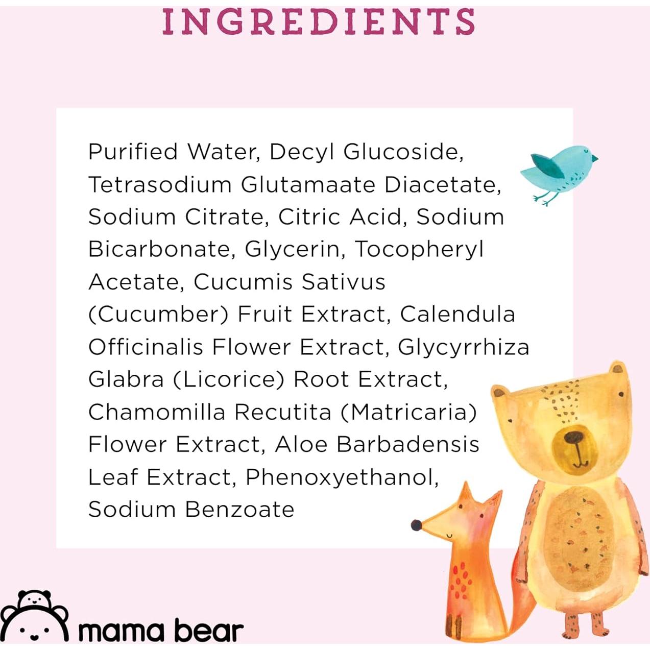 Toallitas Húmedas Mama Bear Amazon 99% Agua Hipoalergénicas 432 Unidades