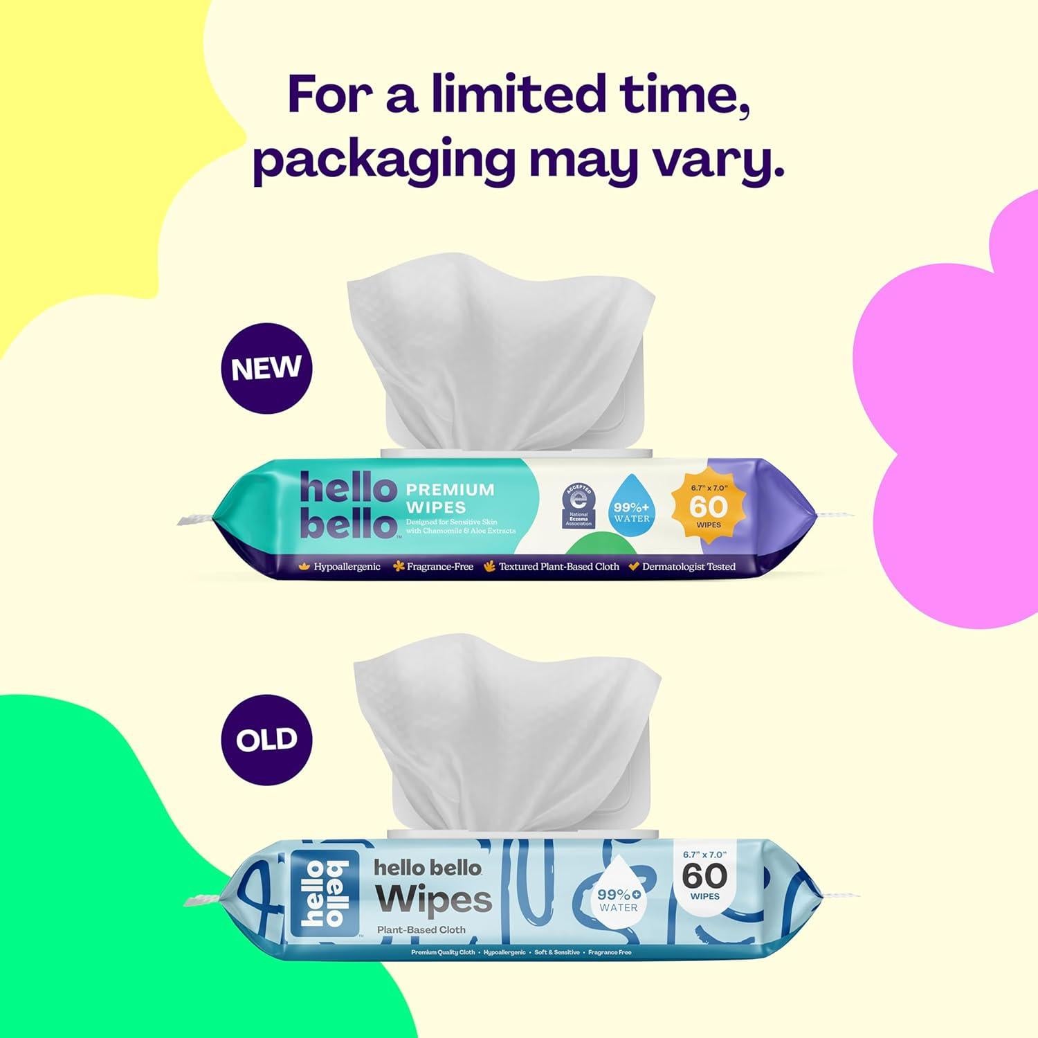 Toallitas Húmedas Hello Bello Sin Fragancia 720 Unidades