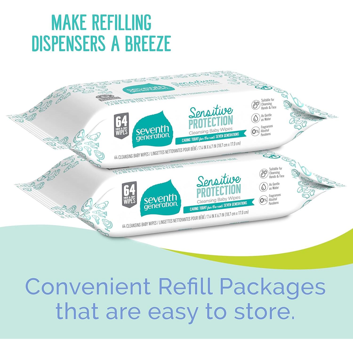 Toallitas para Bebé Seventh Generation 256 Unidades Sin Fragancia