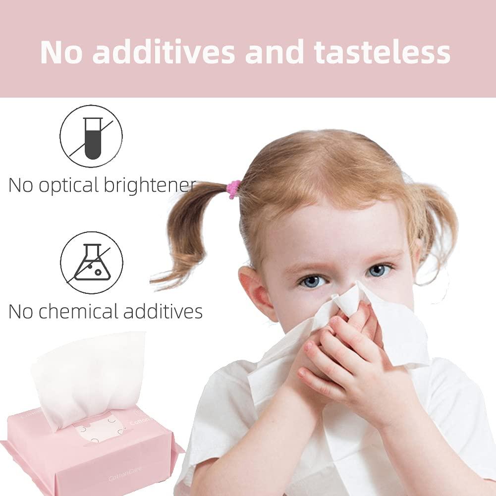 Toallitas Secas para Bebés COTTONCARE 100% Algodón 20.1x11.9cm 6-Pack