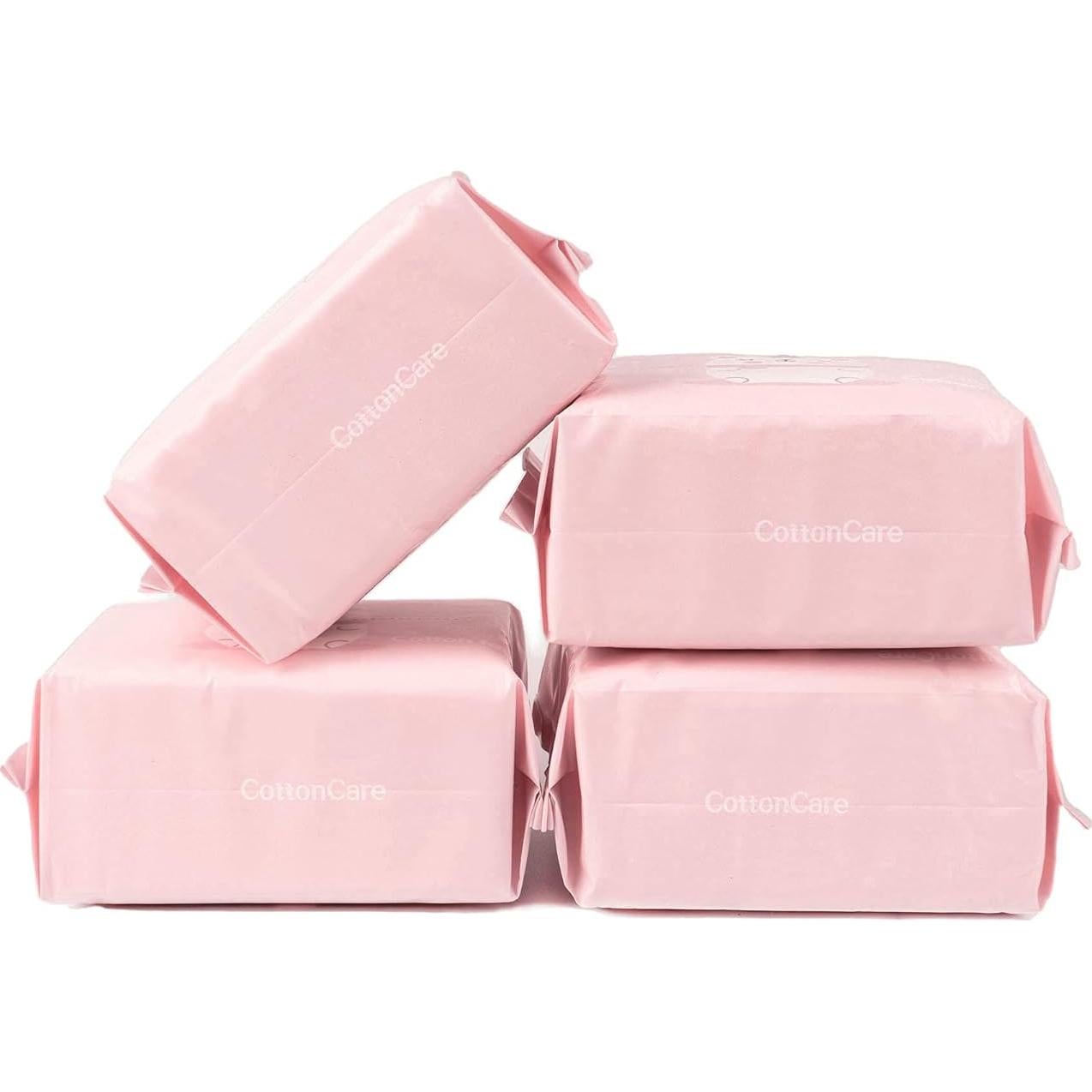 Toallitas Secas para Bebés COTTONCARE 100% Algodón 20.1x11.9cm 6-Pack