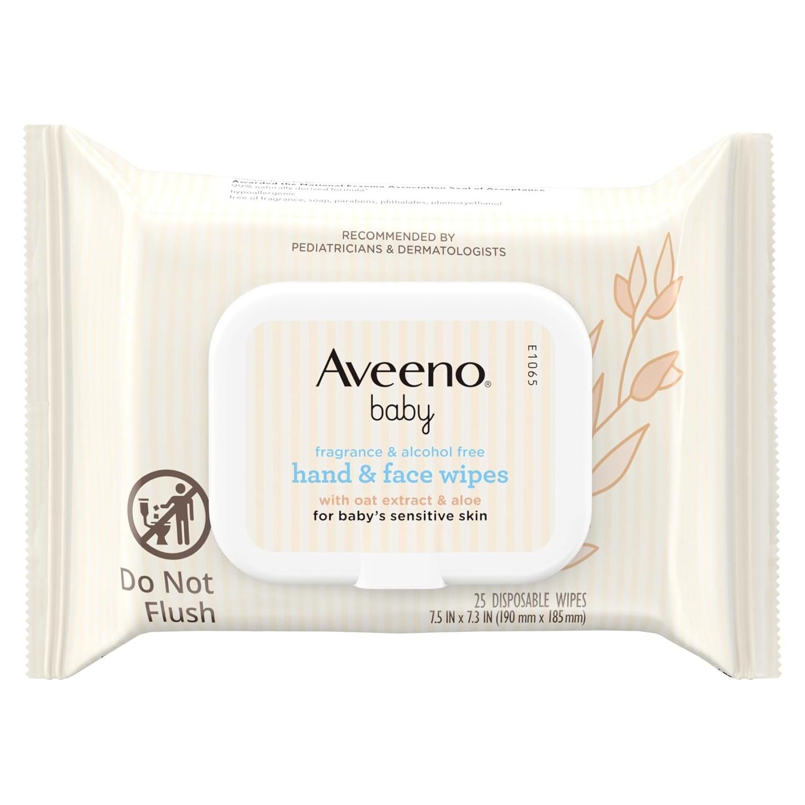 Toallitas Húmedas Aveeno Baby Sin Fragancia 25 ct - Piel Sensible