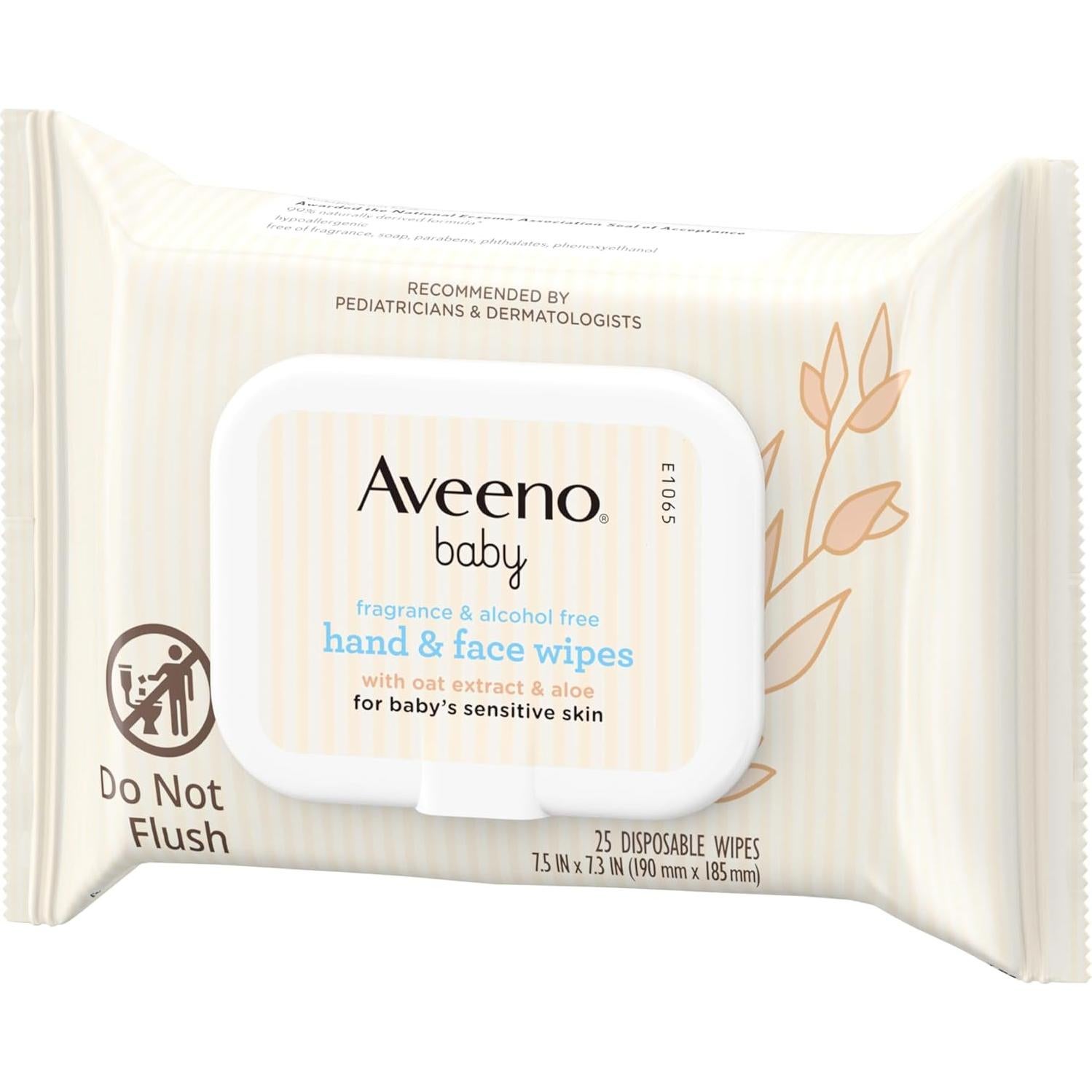 Toallitas Húmedas Aveeno Baby Sin Fragancia 25 ct - Piel Sensible