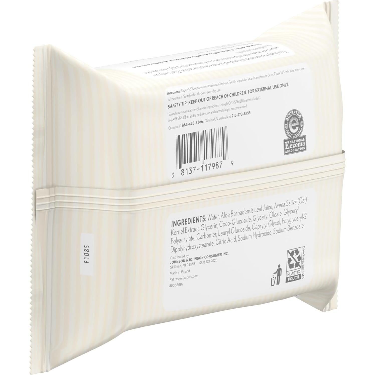 Toallitas Húmedas Aveeno Baby Sin Fragancia 25 ct - Piel Sensible