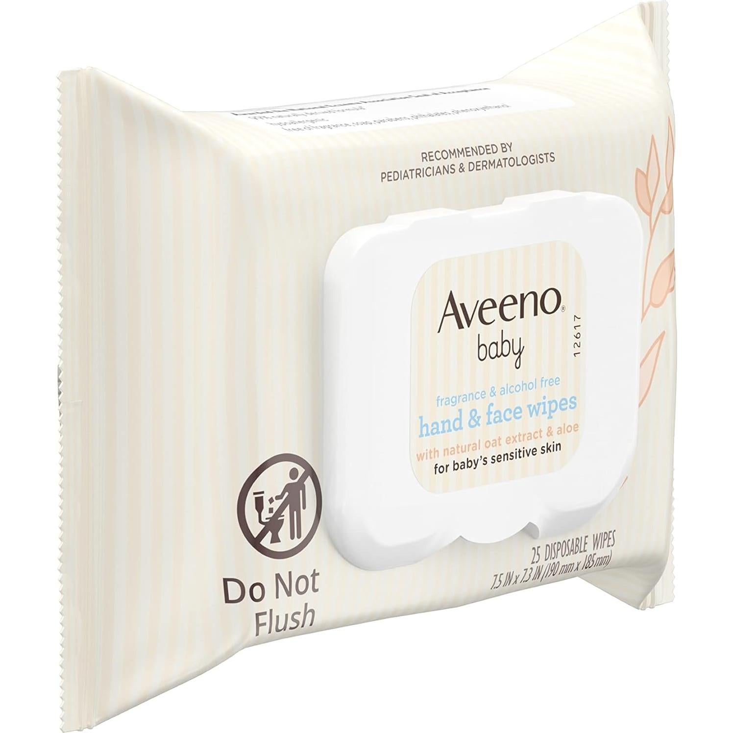 Toallitas Húmedas Aveeno Baby Sin Fragancia 25 ct - Piel Sensible