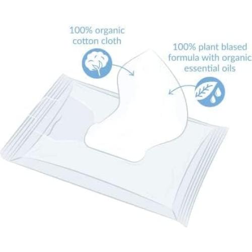 Toallitas Húmedas para Bebés Natracare de Algodón Orgánico - 200 Unidades