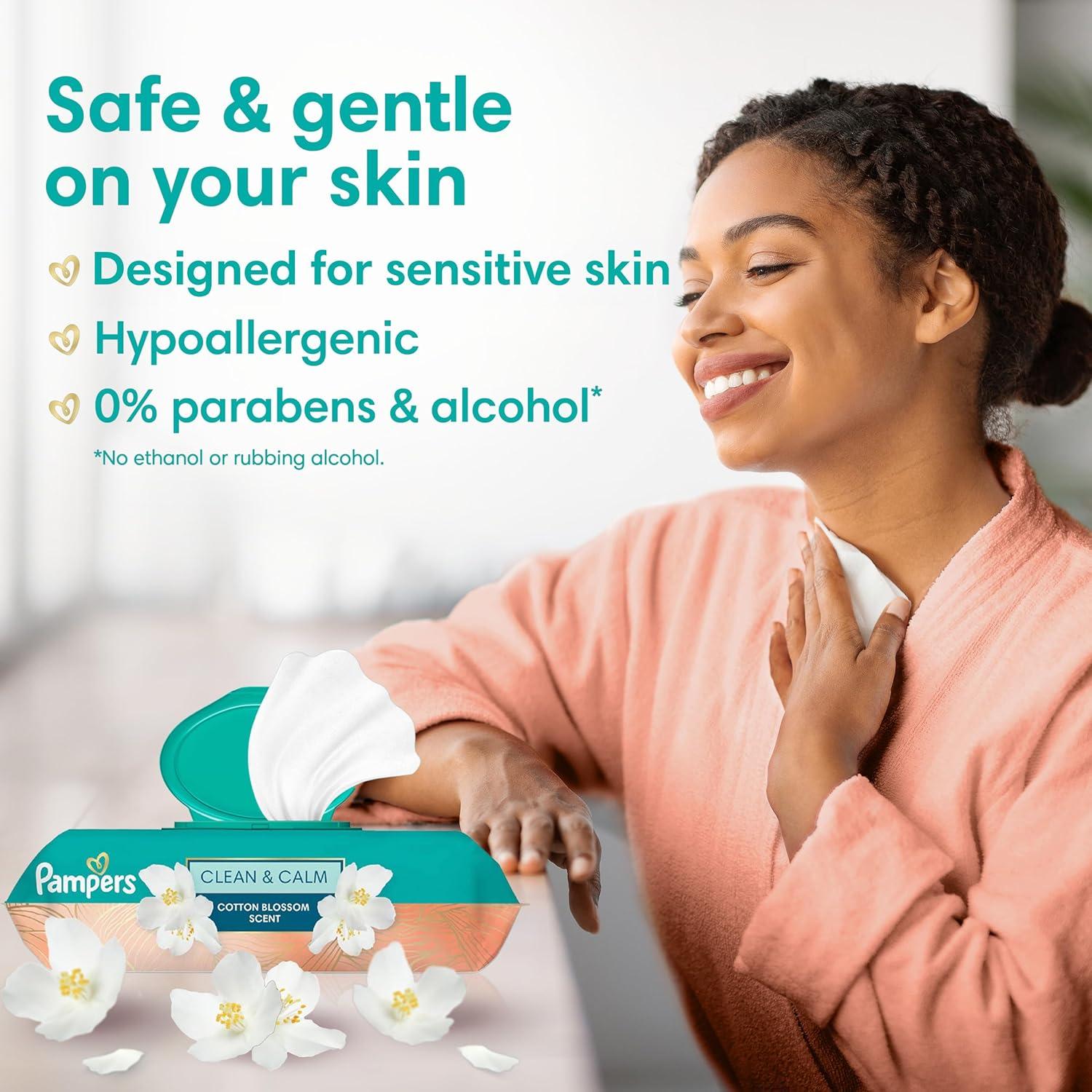 Toallitas Pampers Limpias y Calmadas 672 Unidades Aroma Algodón