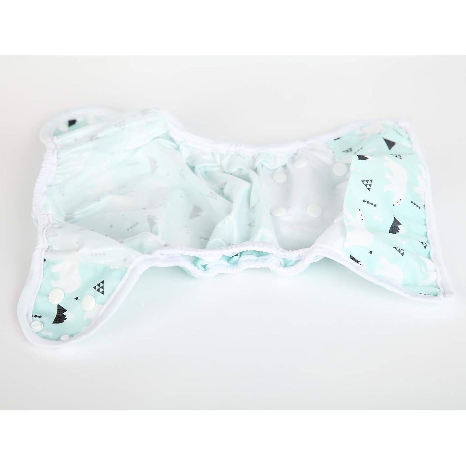 Cubierta de Pañal de Tela PUL Oso Polar Talla Única 3 a 16 kg