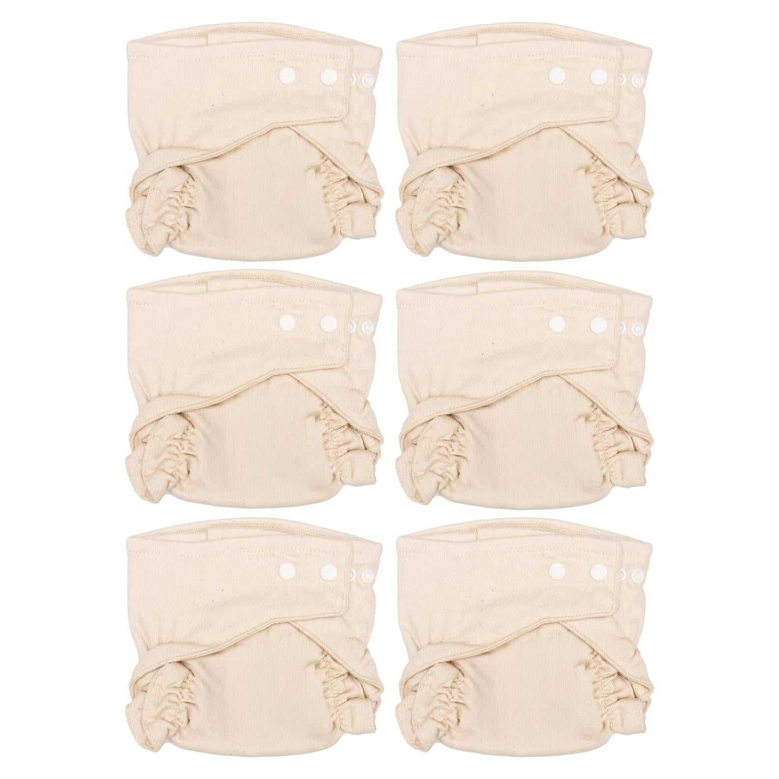 Pañal de Tela Ajustado OsoCozy 100% Algodón Birdseye - 6 Unidades