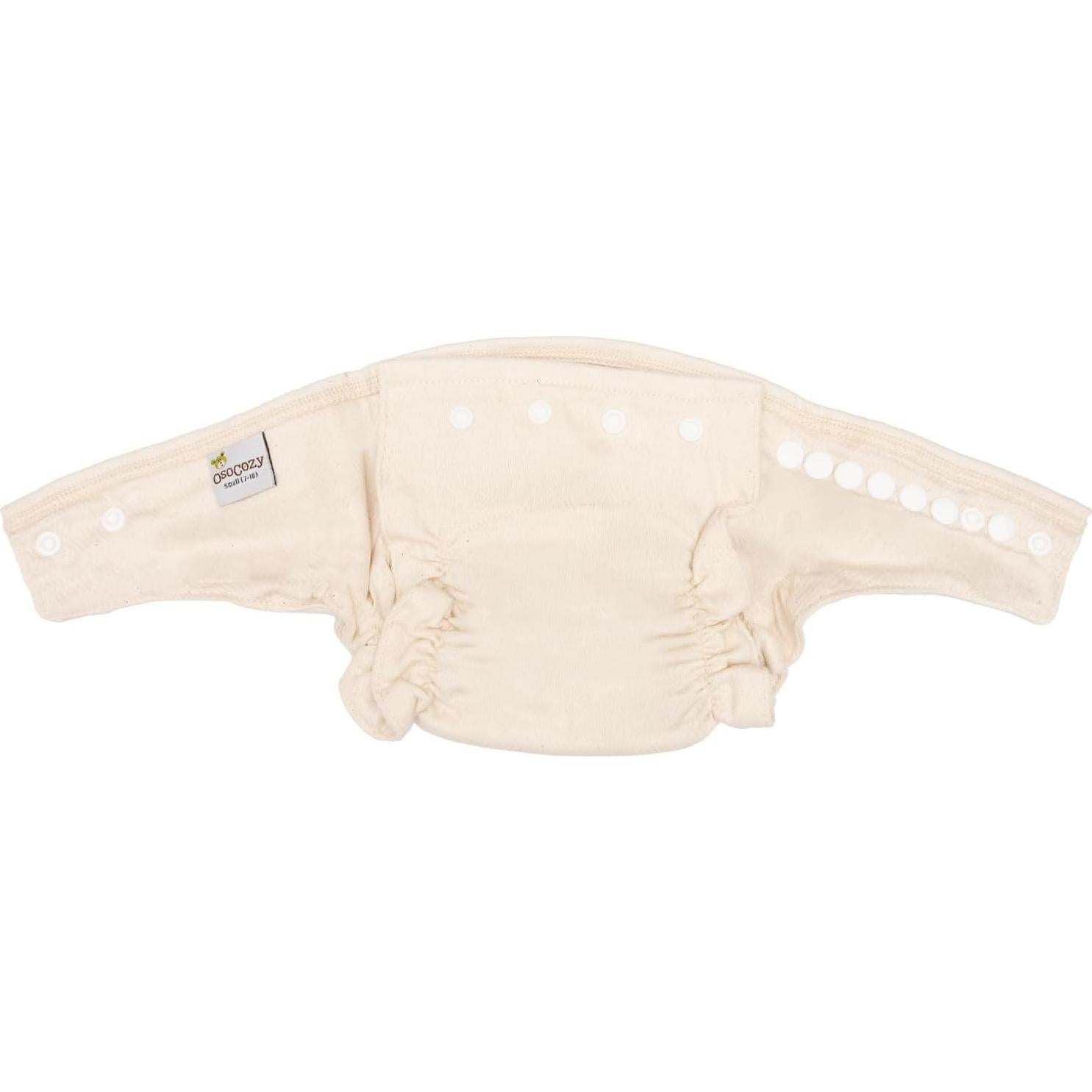 Pañal de Tela Ajustado OsoCozy 100% Algodón Birdseye - 6 Unidades