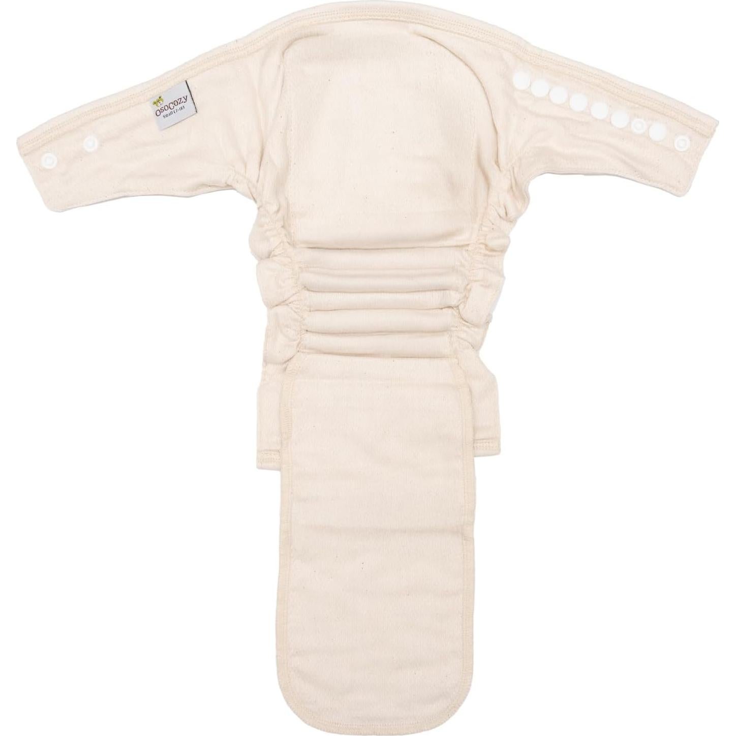 Pañal de Tela Ajustado OsoCozy 100% Algodón Birdseye - 6 Unidades