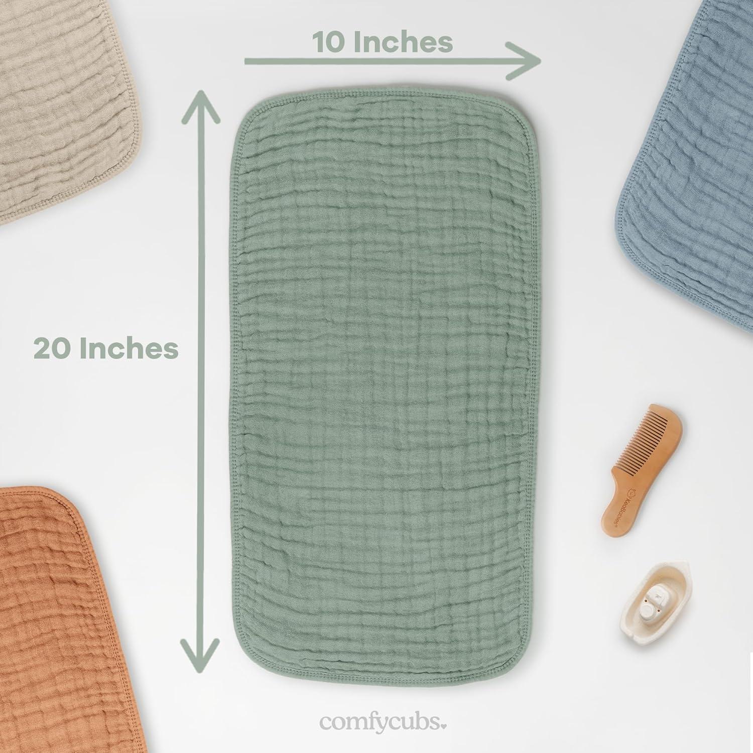 Paños de Eructo Comfy Cubs 10 Piezas 50.8x25.4 cm Algodón